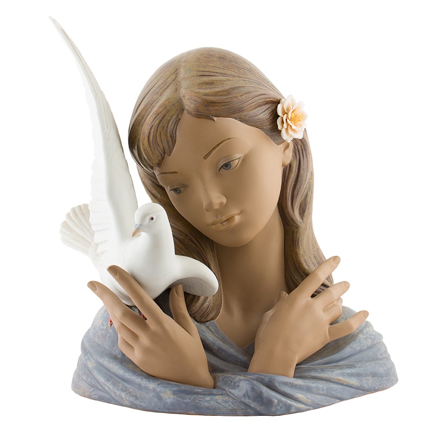 Lladró "Thoughts Of Peace" Porcelain Figurine