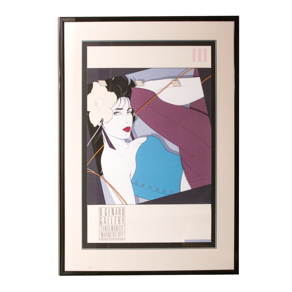 D. Genaro Gallery Serigraph Poster After Patrick Nagel's "NC9"