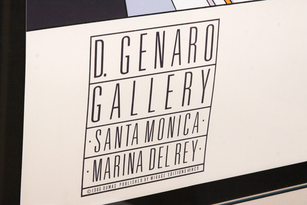 D. Genaro Gallery Serigraph Poster After Patrick Nagel's "NC9"