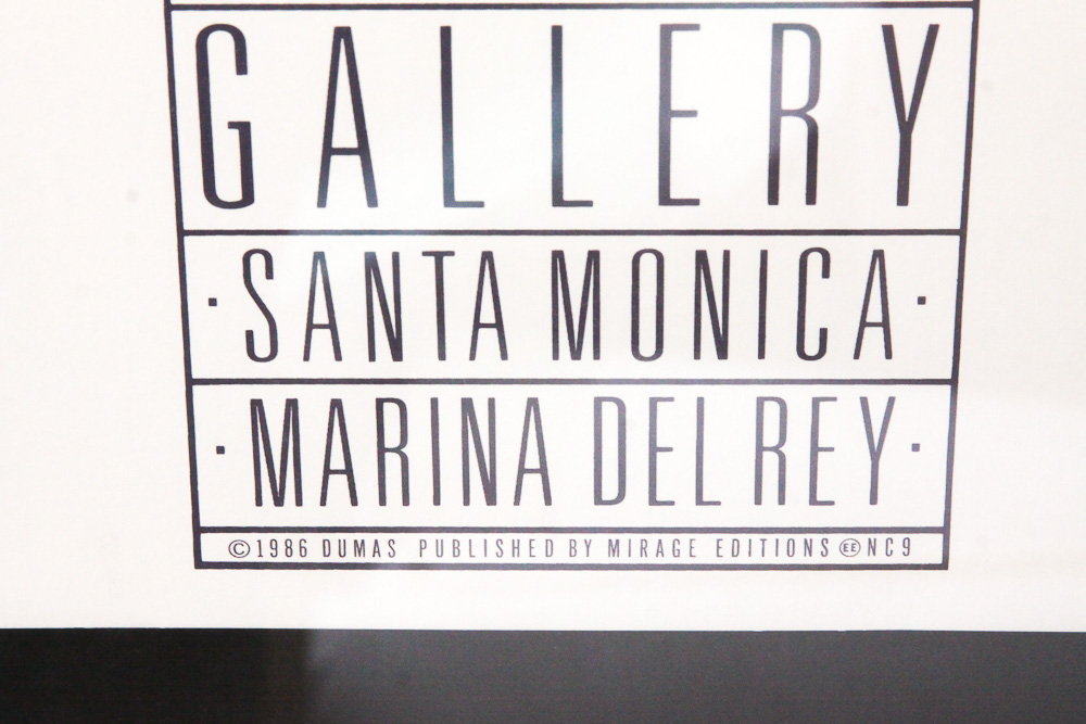 D. Genaro Gallery Serigraph Poster After Patrick Nagel's "NC9"