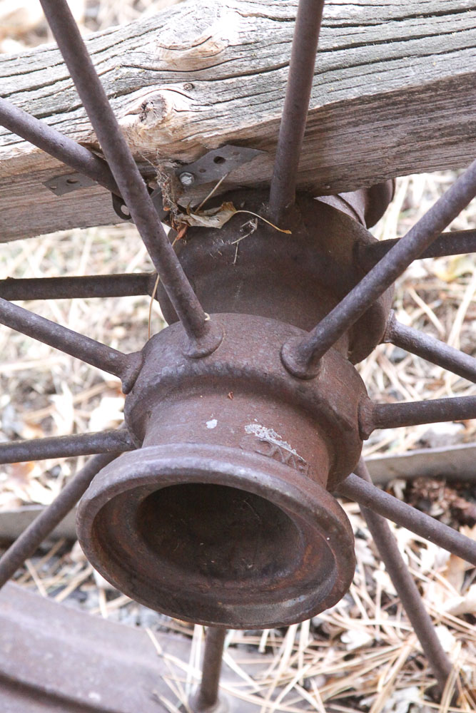 Vintage Cast Iron Wagon Wheel