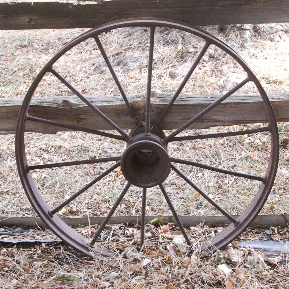Vintage Cast Iron Wagon Wheel