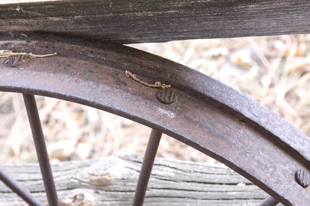 Vintage Cast Iron Wagon Wheel