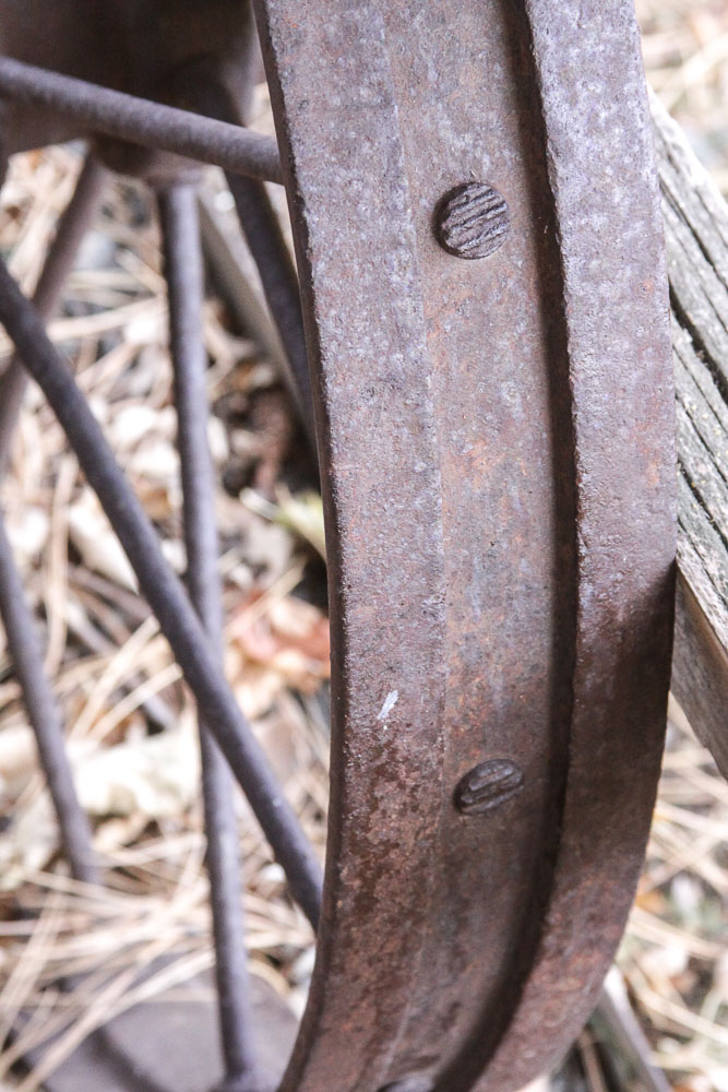 Vintage Cast Iron Wagon Wheel