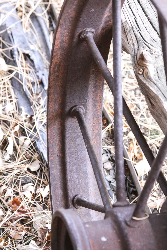 Vintage Cast Iron Wagon Wheel