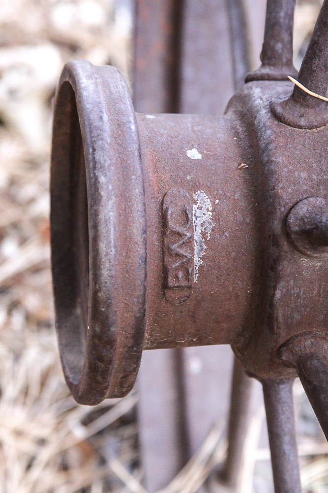 Vintage Cast Iron Wagon Wheel