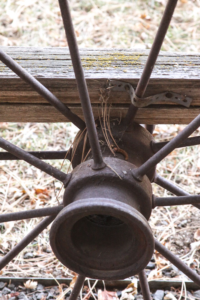 Vintage Cast Iron Wagon Wheel