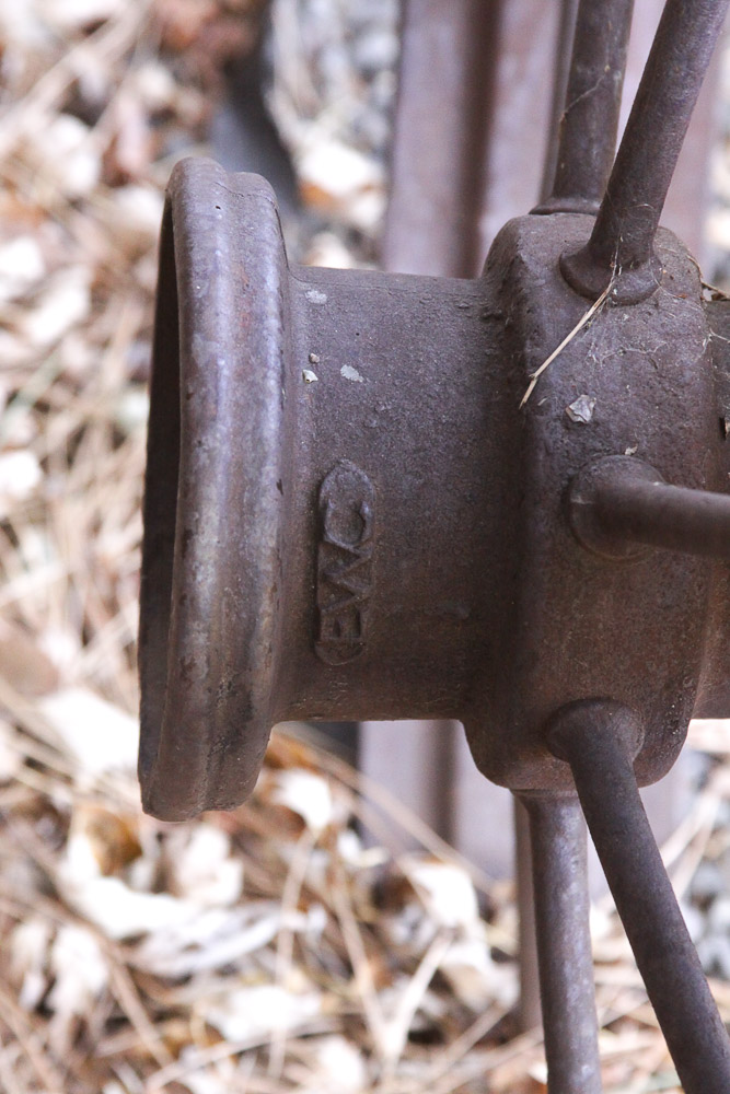 Vintage Cast Iron Wagon Wheel