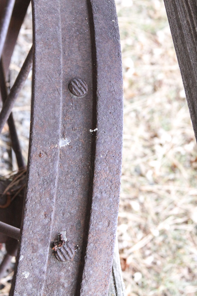 Vintage Cast Iron Wagon Wheel