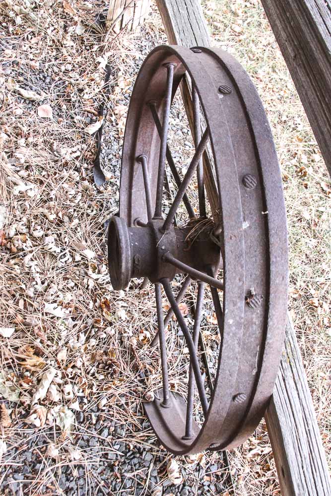 Vintage Cast Iron Wagon Wheel