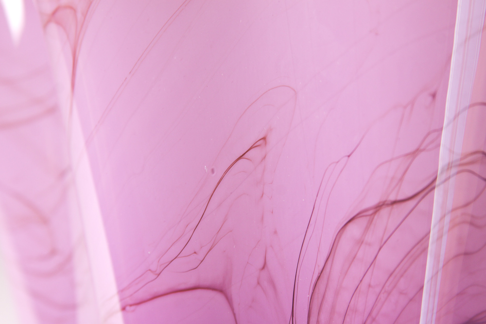 Signed Dan Bergsma Hand-Blown Glass Handkerchief Vase