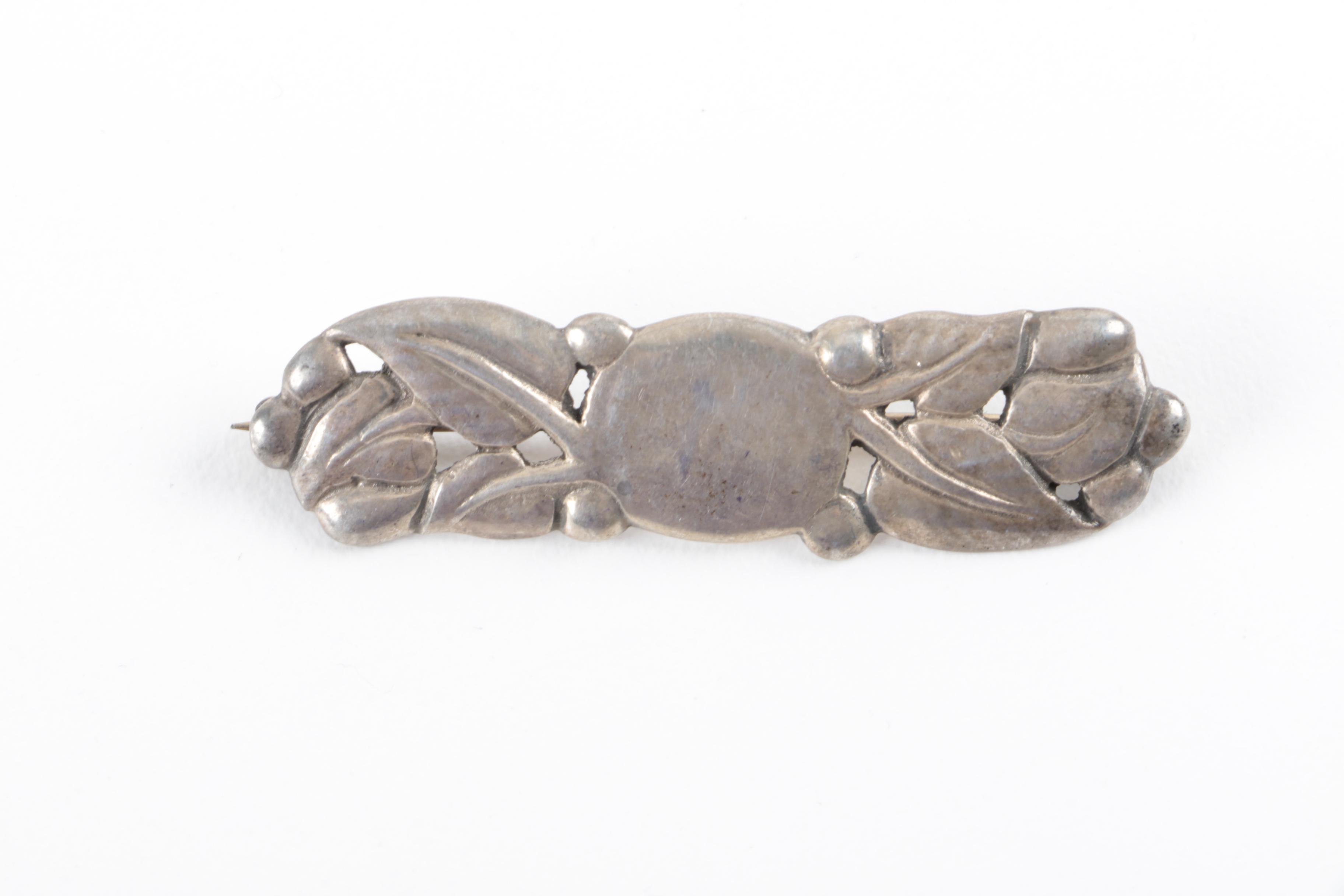 Selection of Sterling Silver Jewelry Including Turquoise and Amber