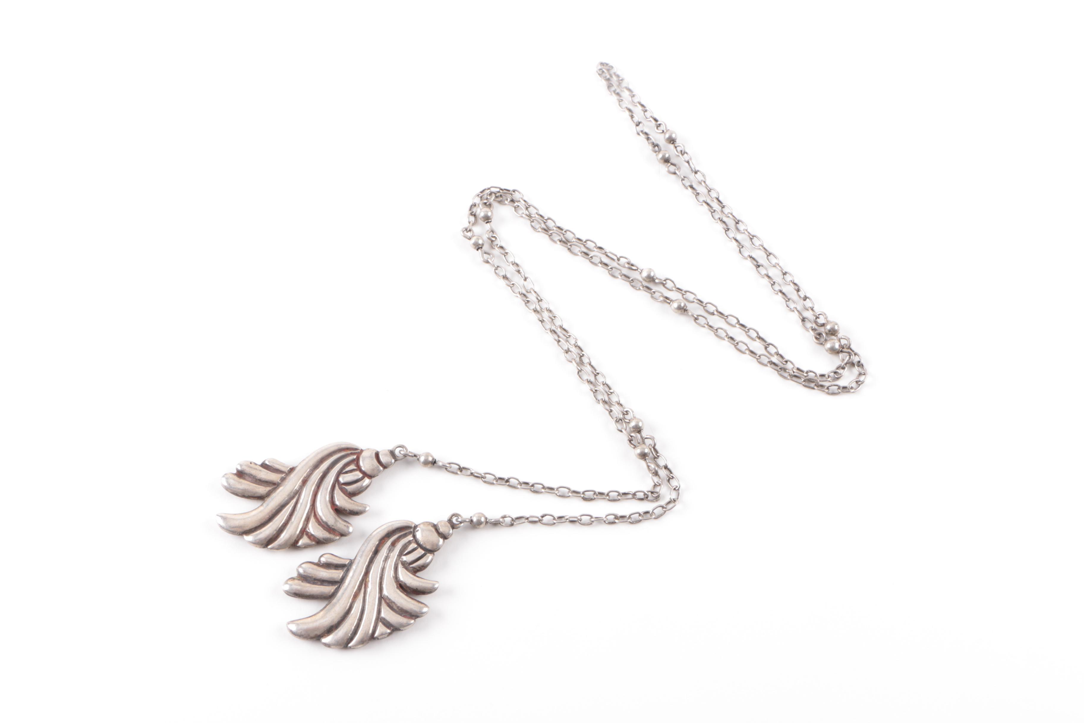 Sterling Silver Necklace and Taxco Bracelet