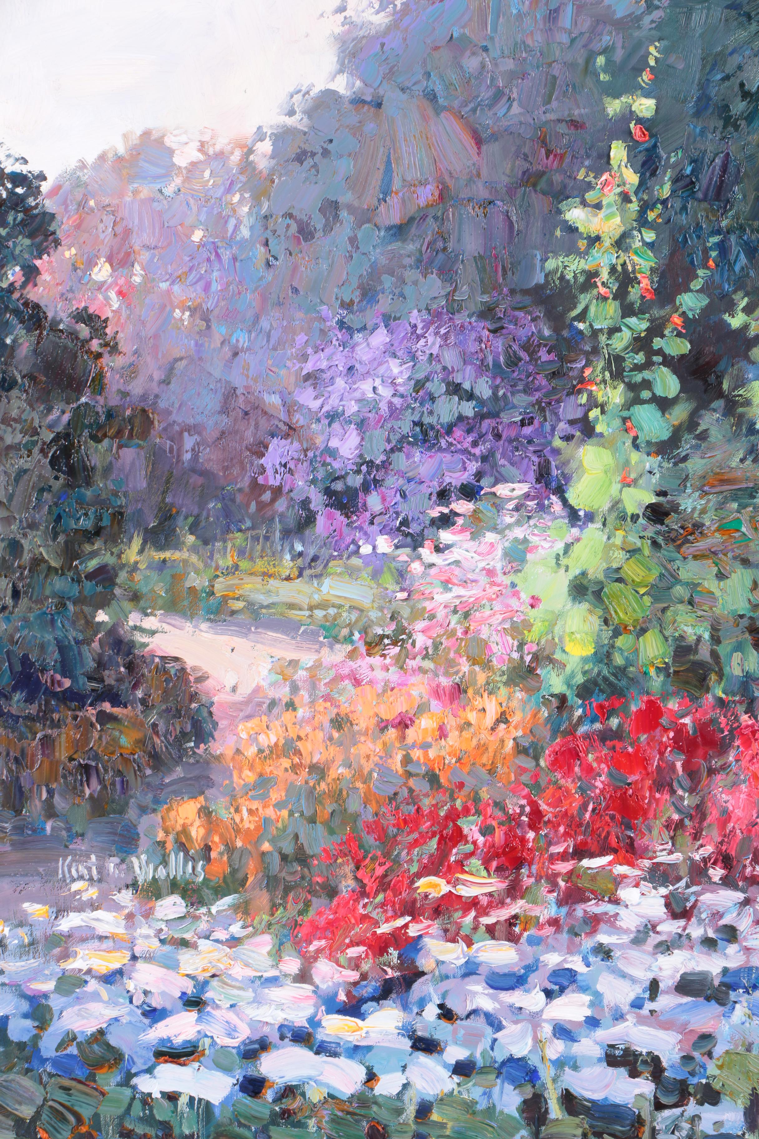 Kent R. Wallis Oil on Canvas "Garden Glory"