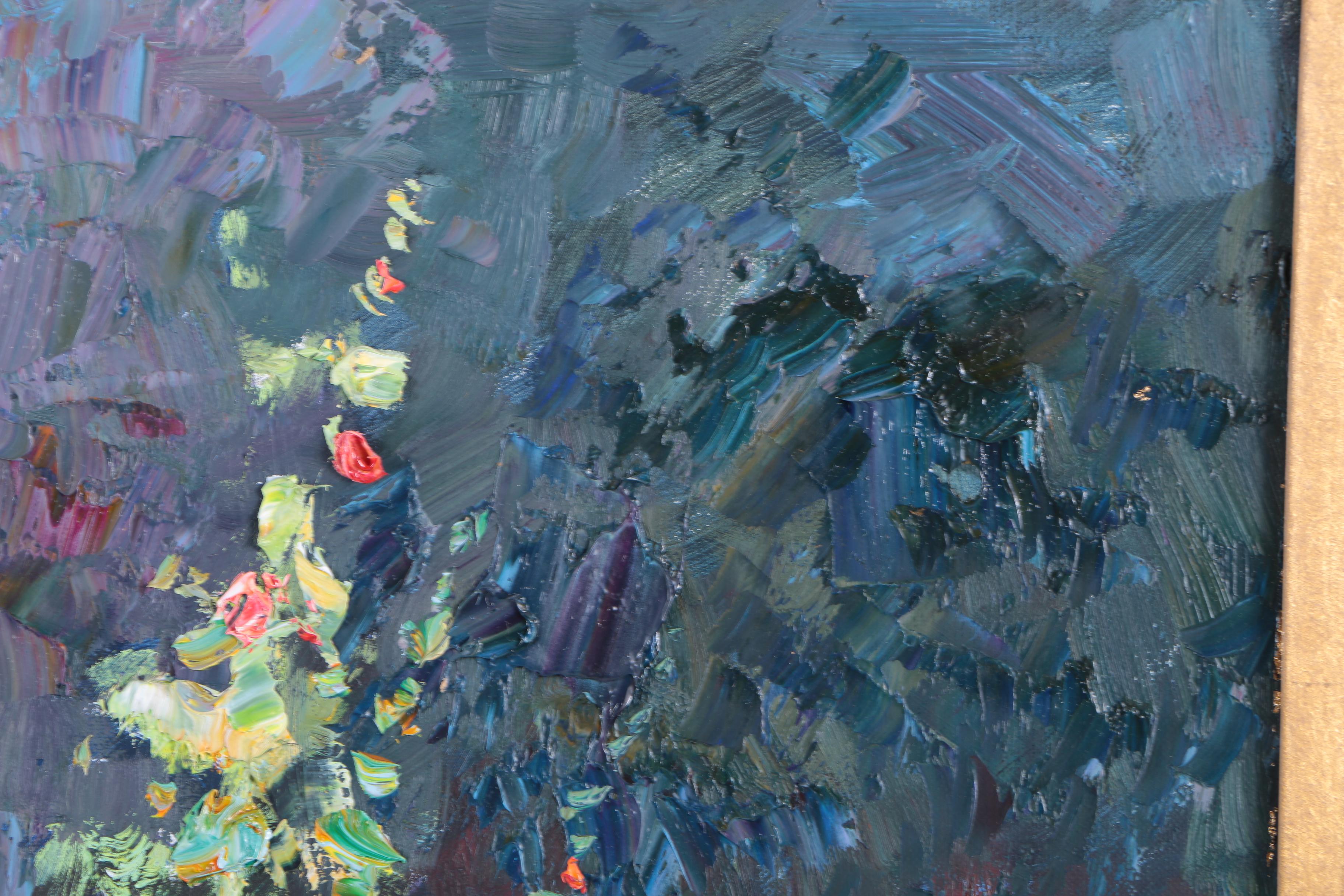 Kent R. Wallis Oil on Canvas "Garden Glory"