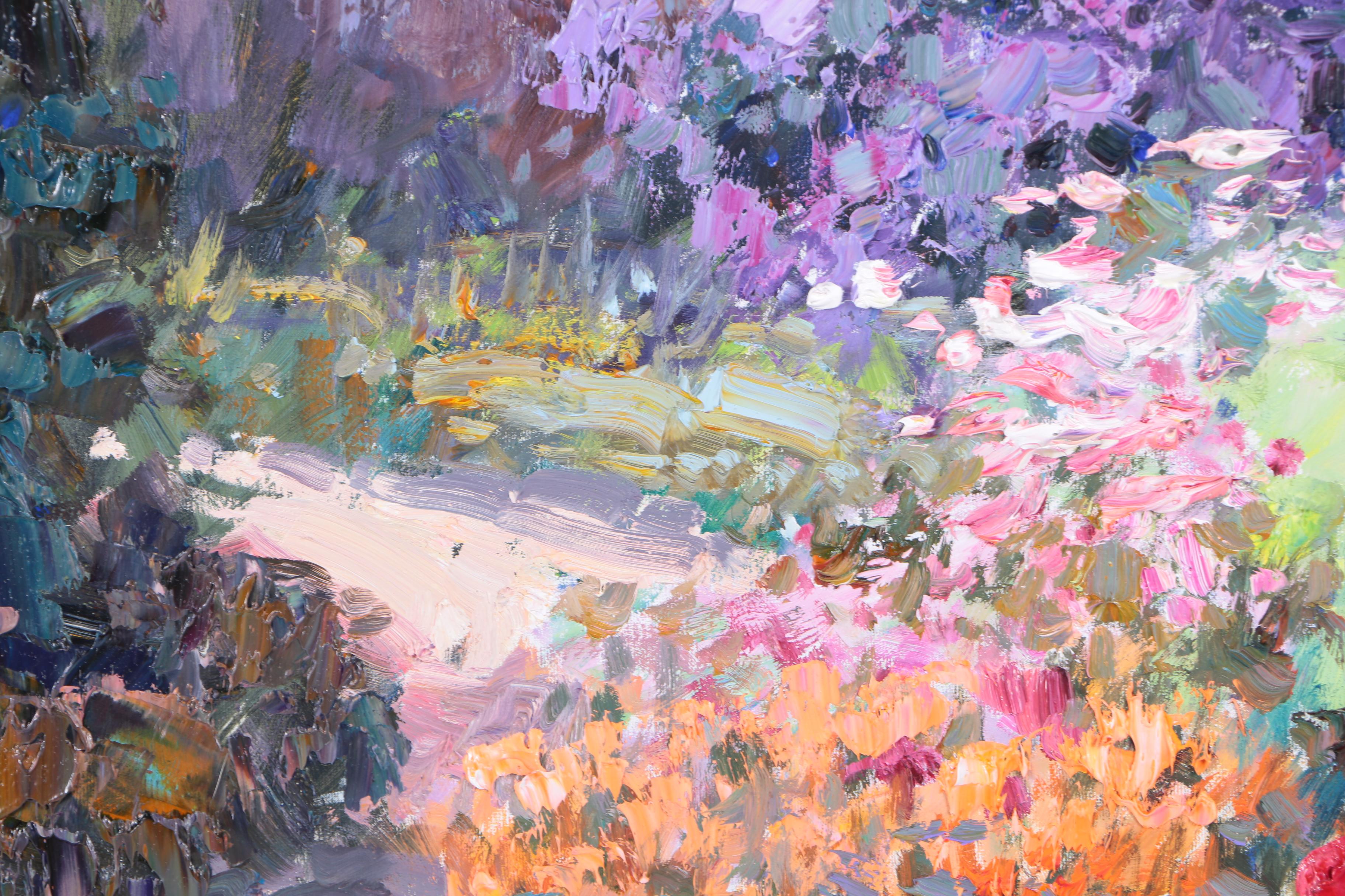 Kent R. Wallis Oil on Canvas "Garden Glory"