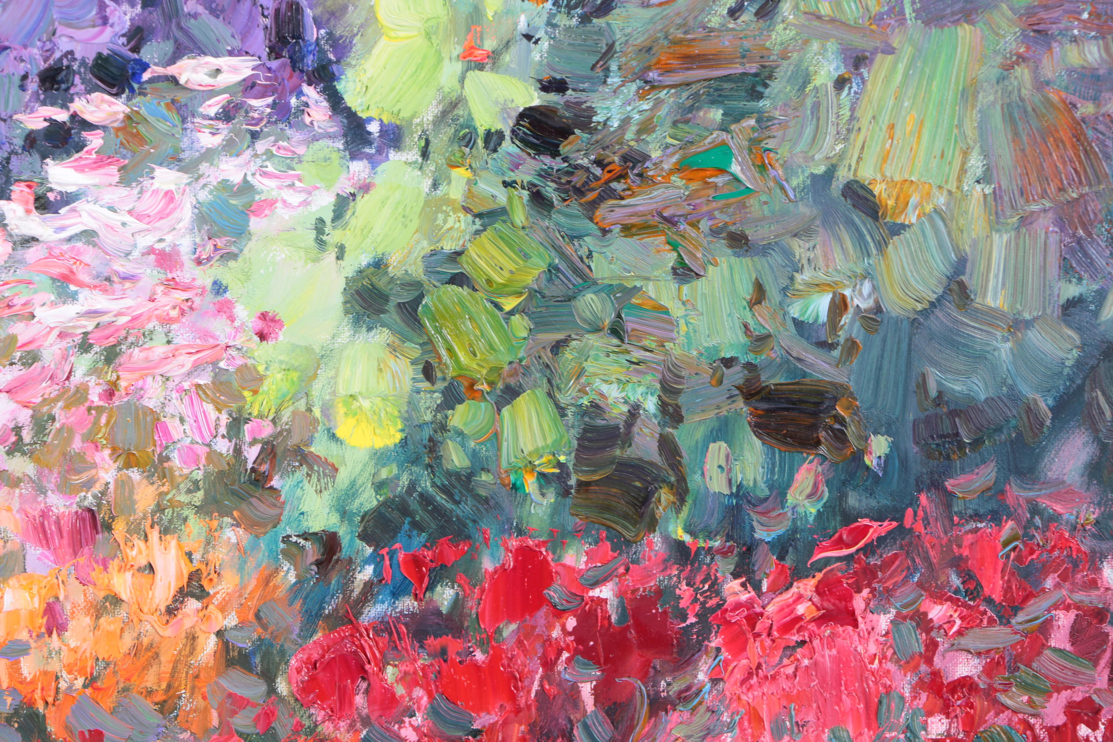 Kent R. Wallis Oil on Canvas "Garden Glory"