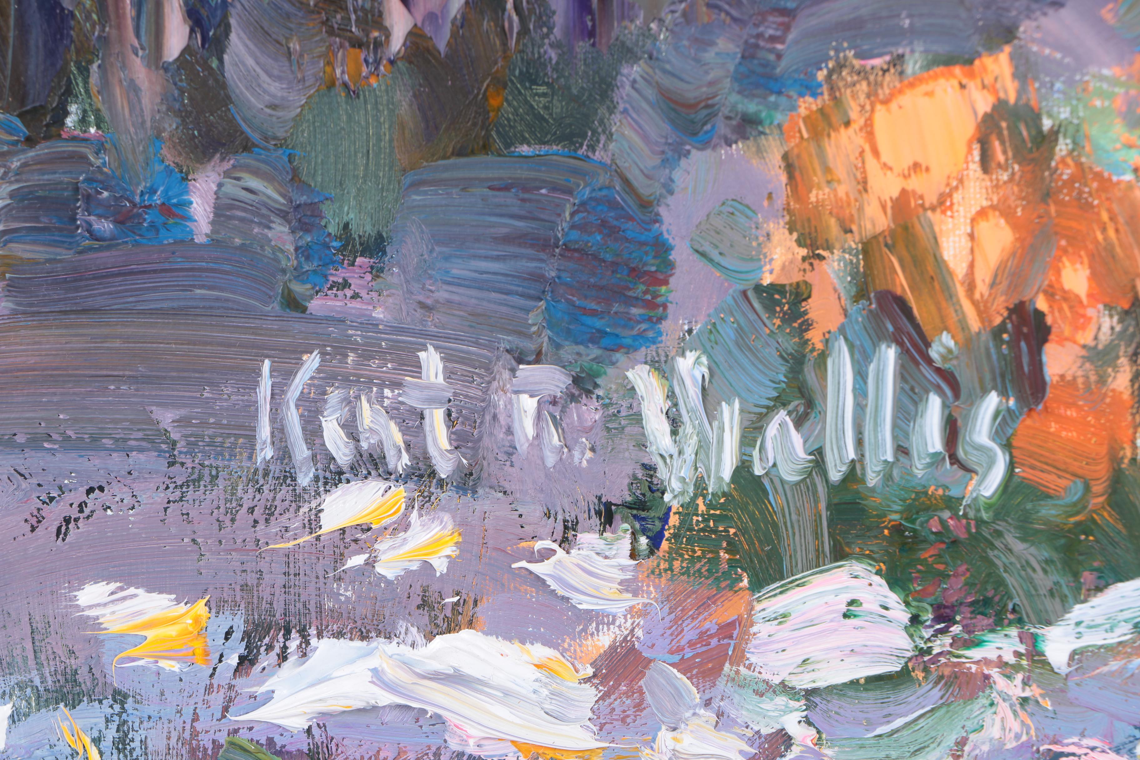 Kent R. Wallis Oil on Canvas "Garden Glory"