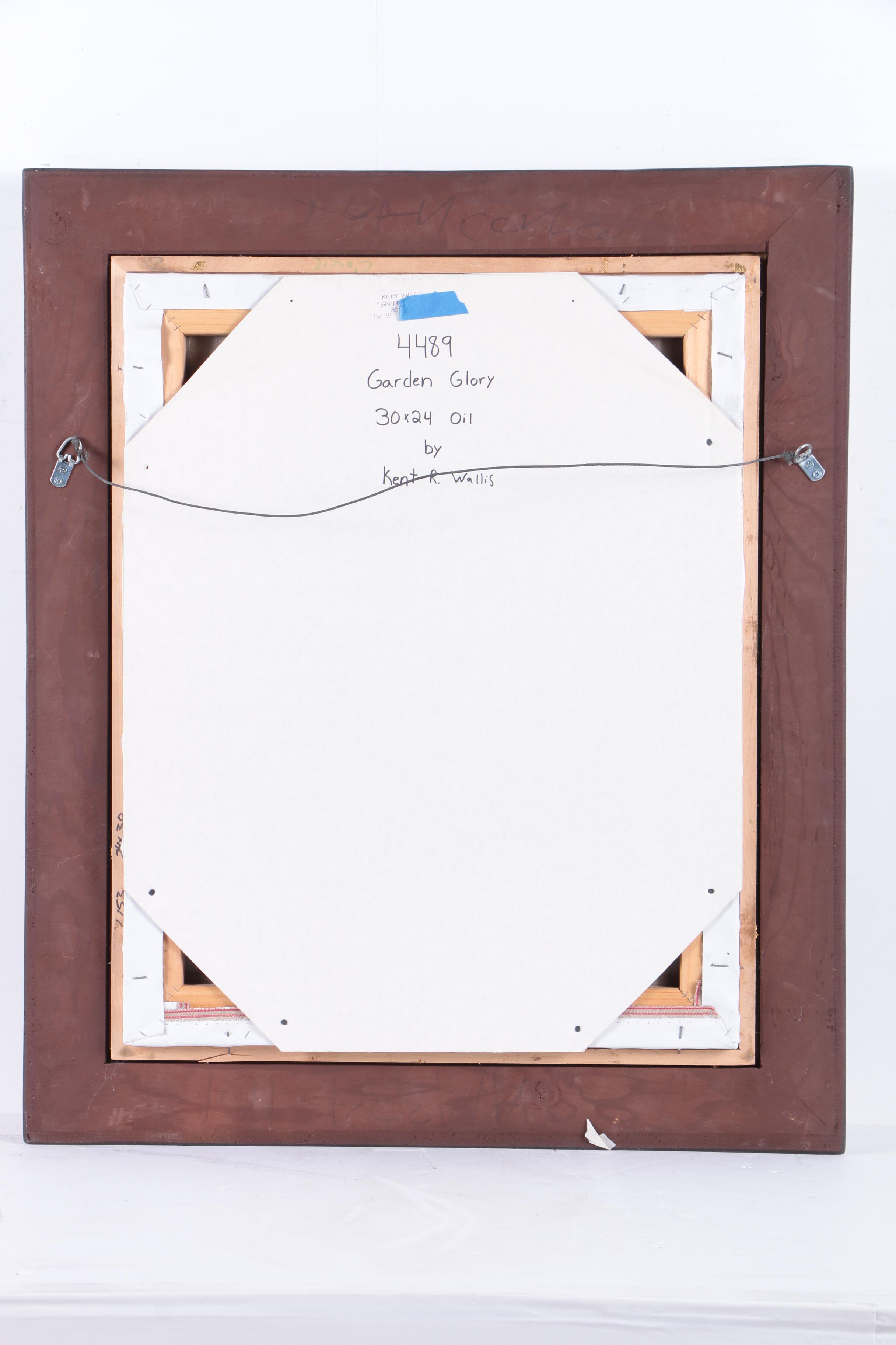 Kent R. Wallis Oil on Canvas "Garden Glory"