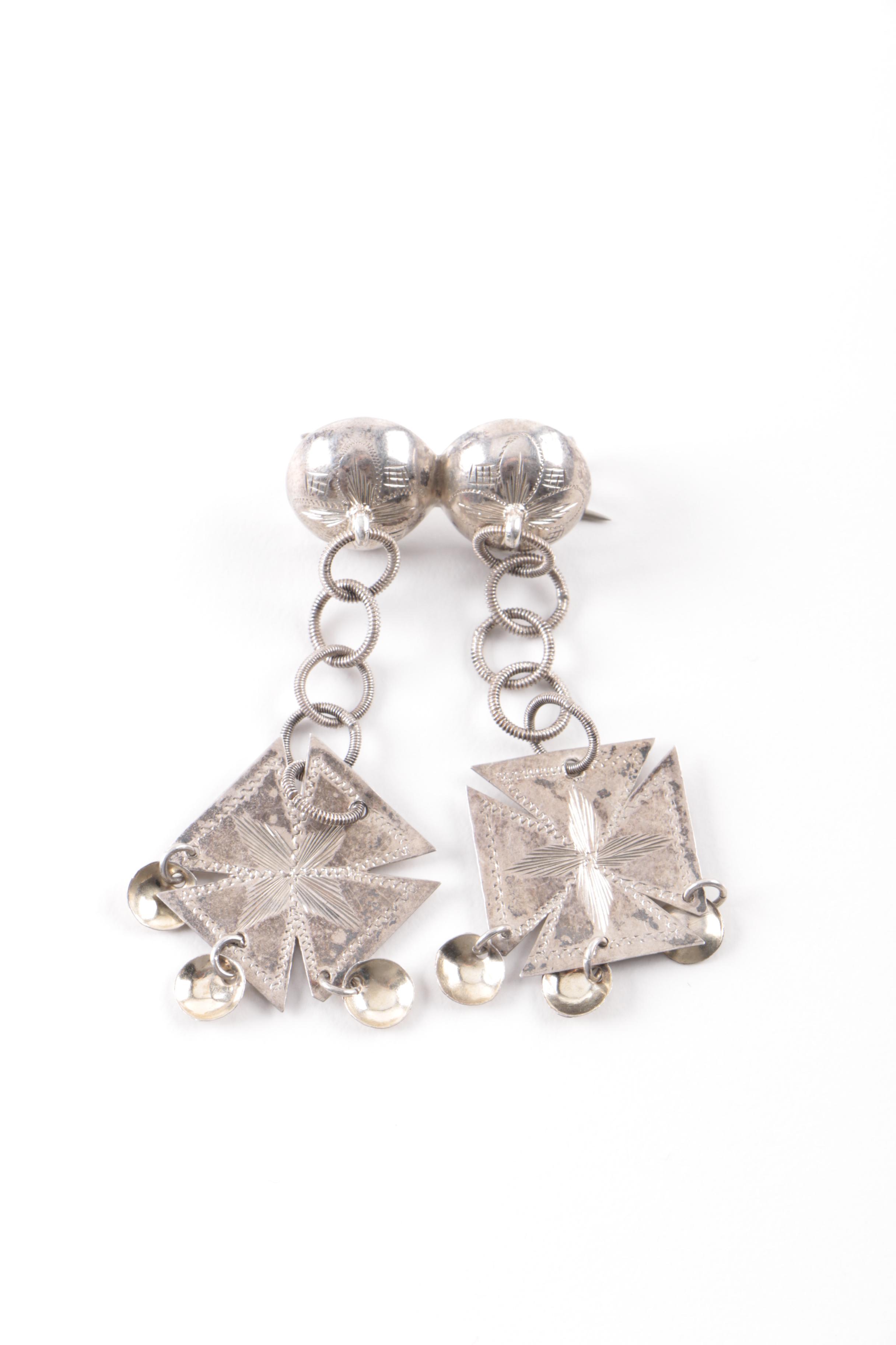 Silver Jewelry Including Vintage Marius Hammer Brooch