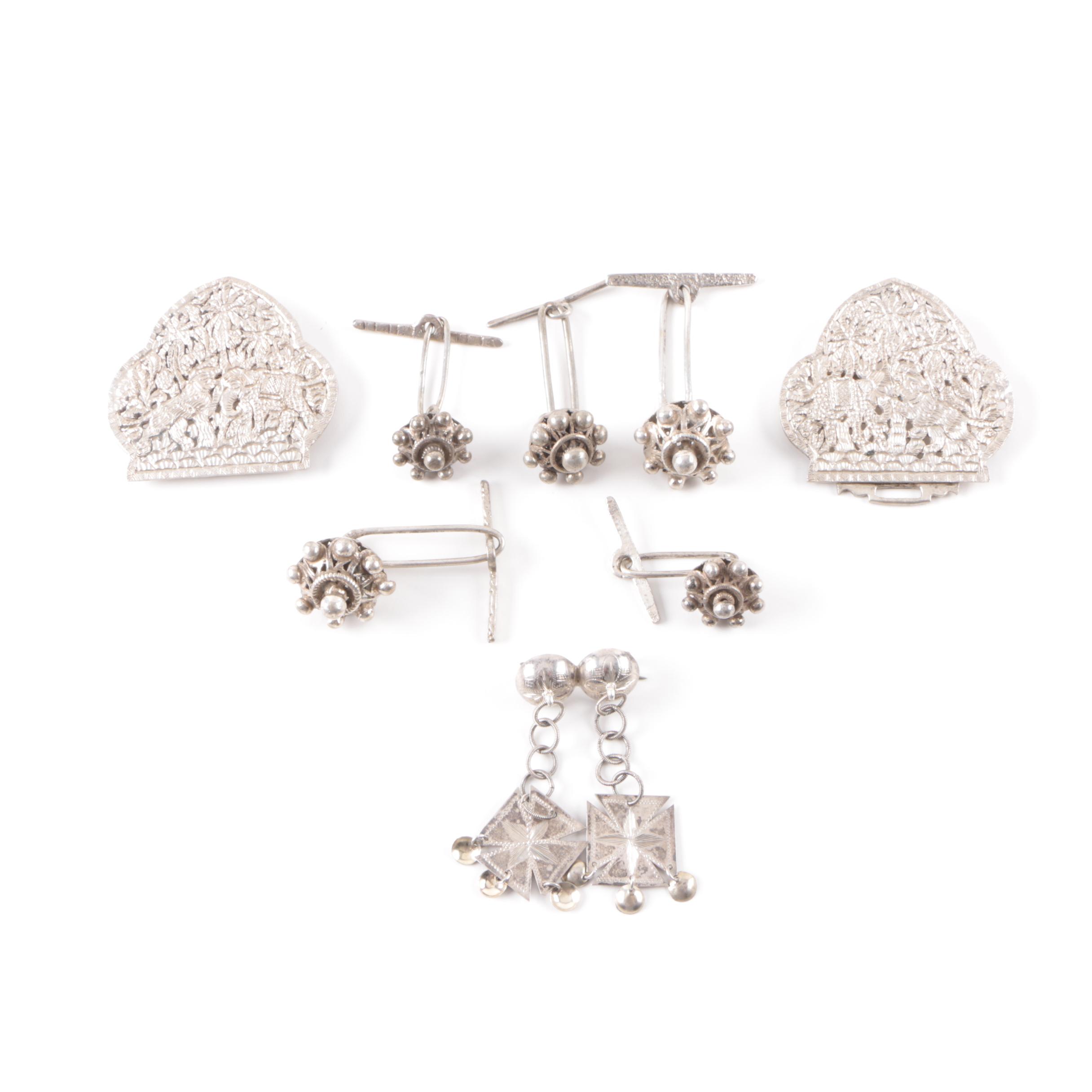 Silver Jewelry Including Vintage Marius Hammer Brooch