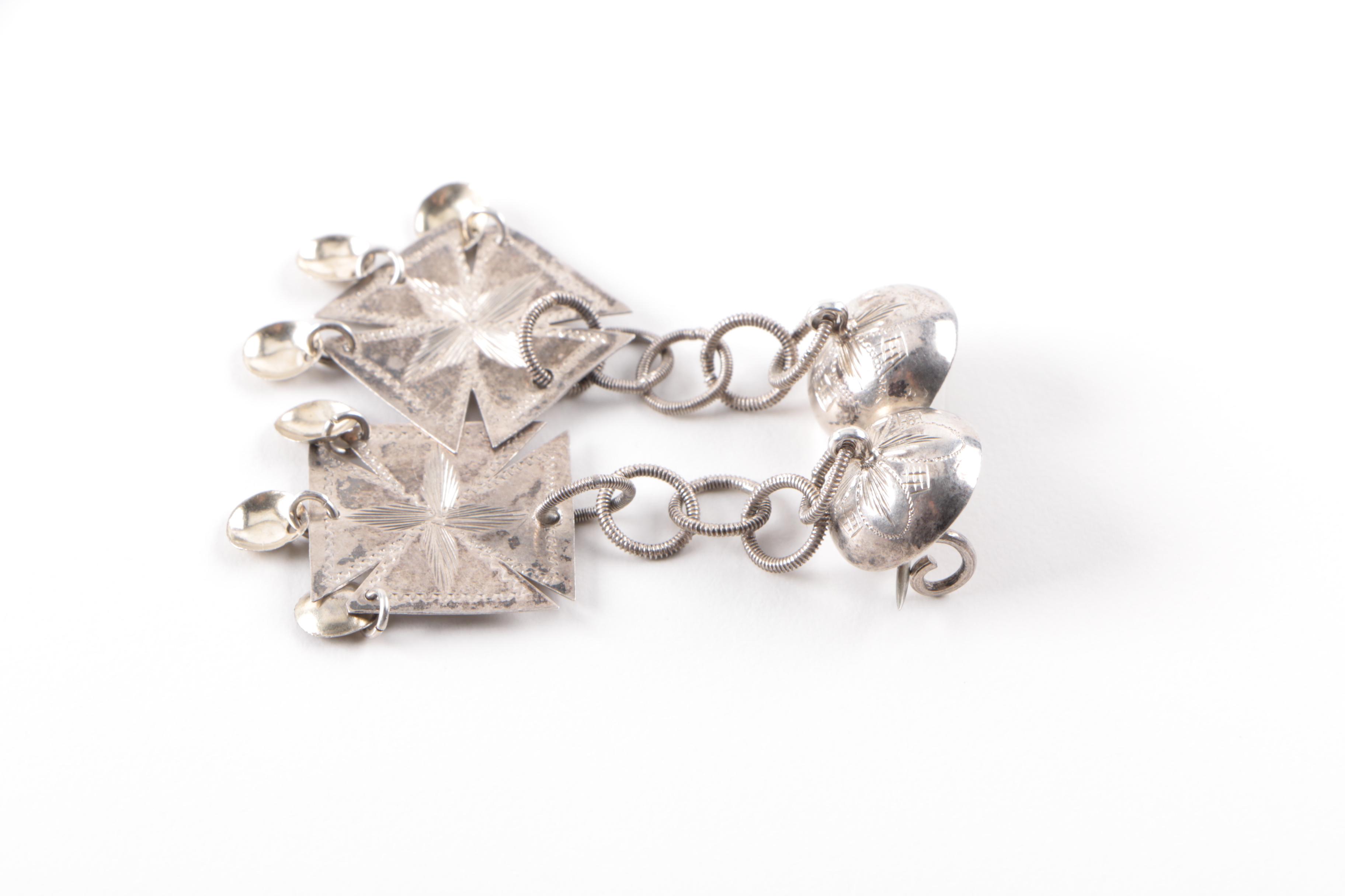 Silver Jewelry Including Vintage Marius Hammer Brooch