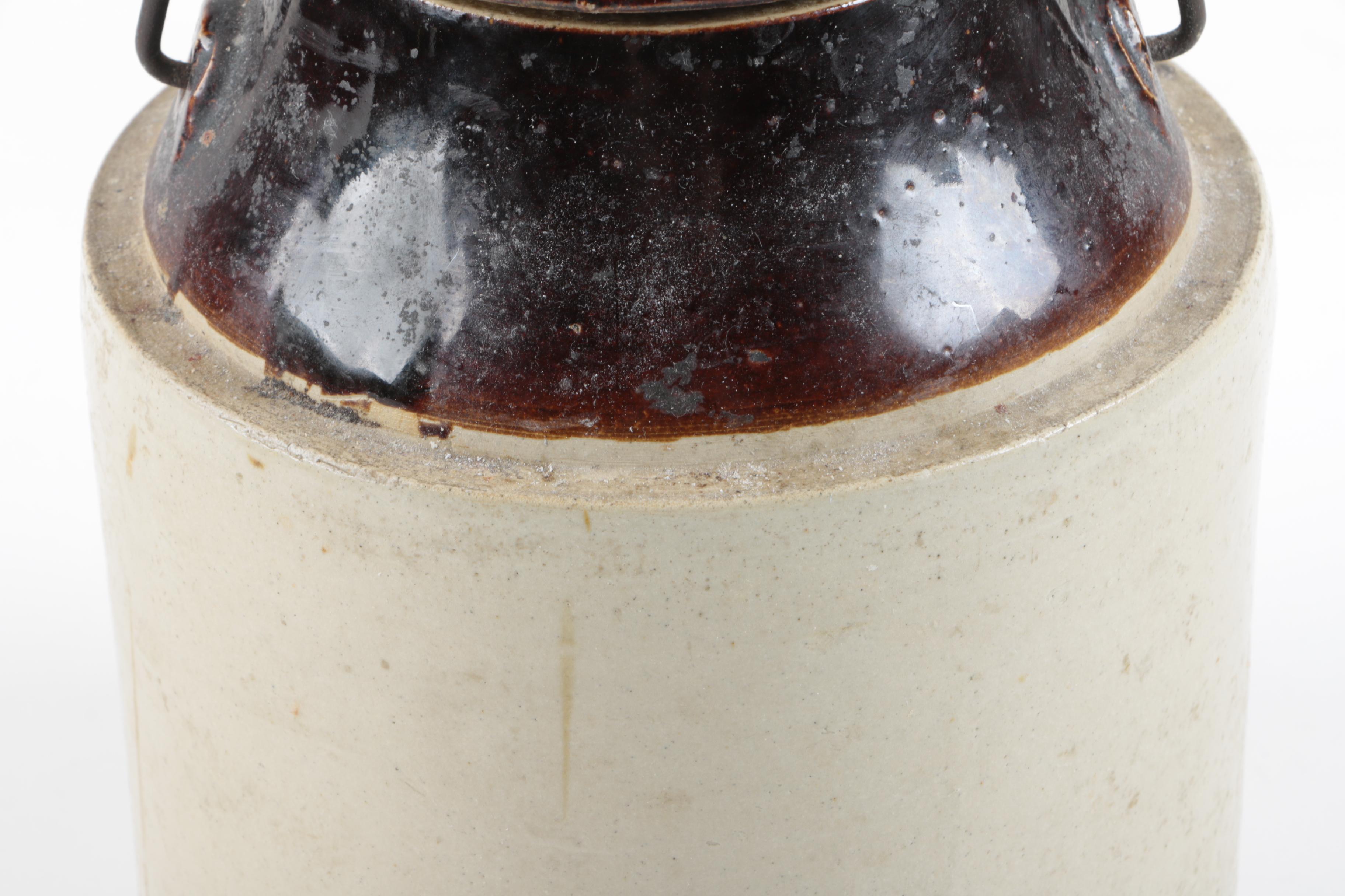 Vintage "The Weir" No. 4 Stoneware Canning Jar