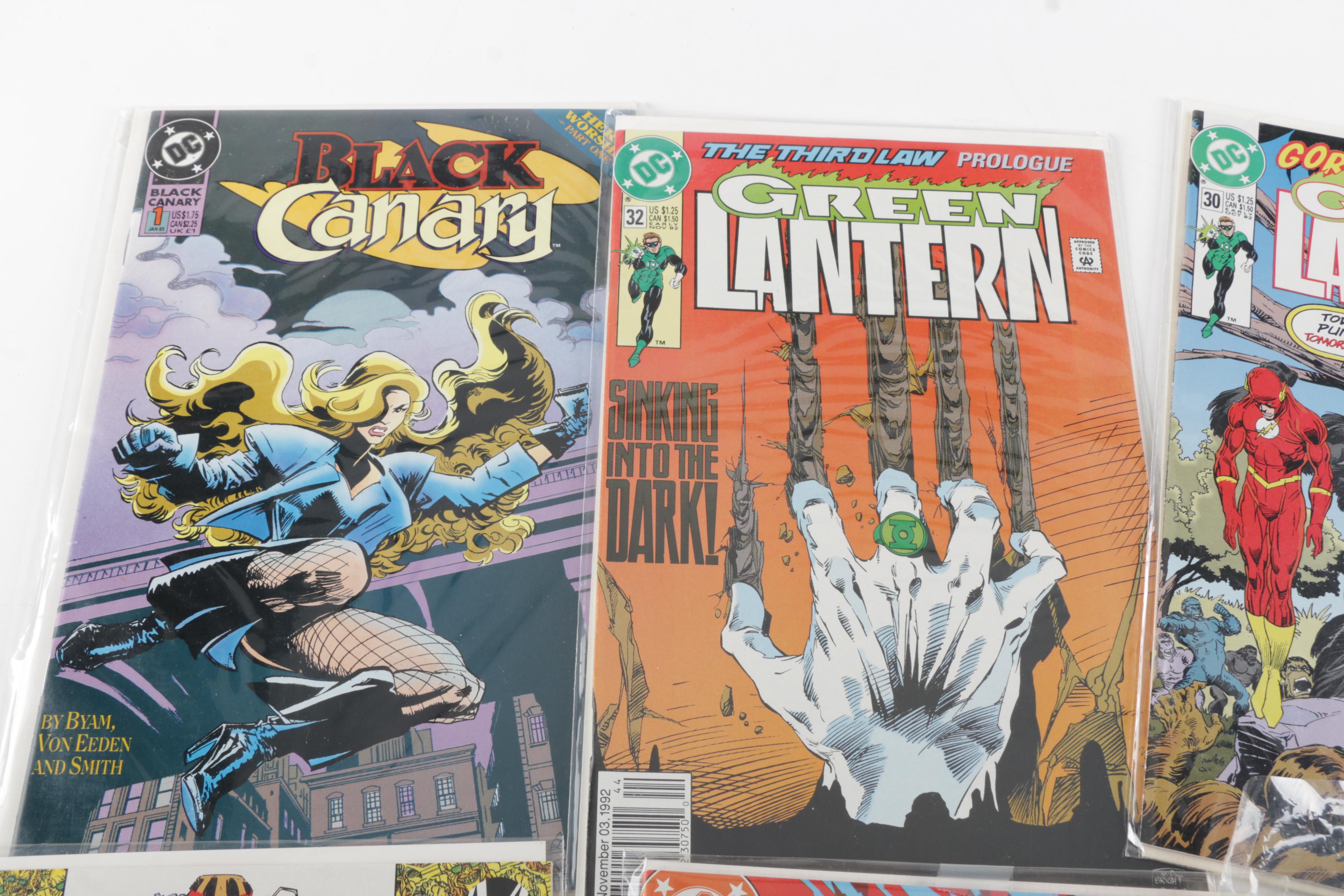 Ten Modern Age Comic Books Including "Green Lantern" and "Daredevil"