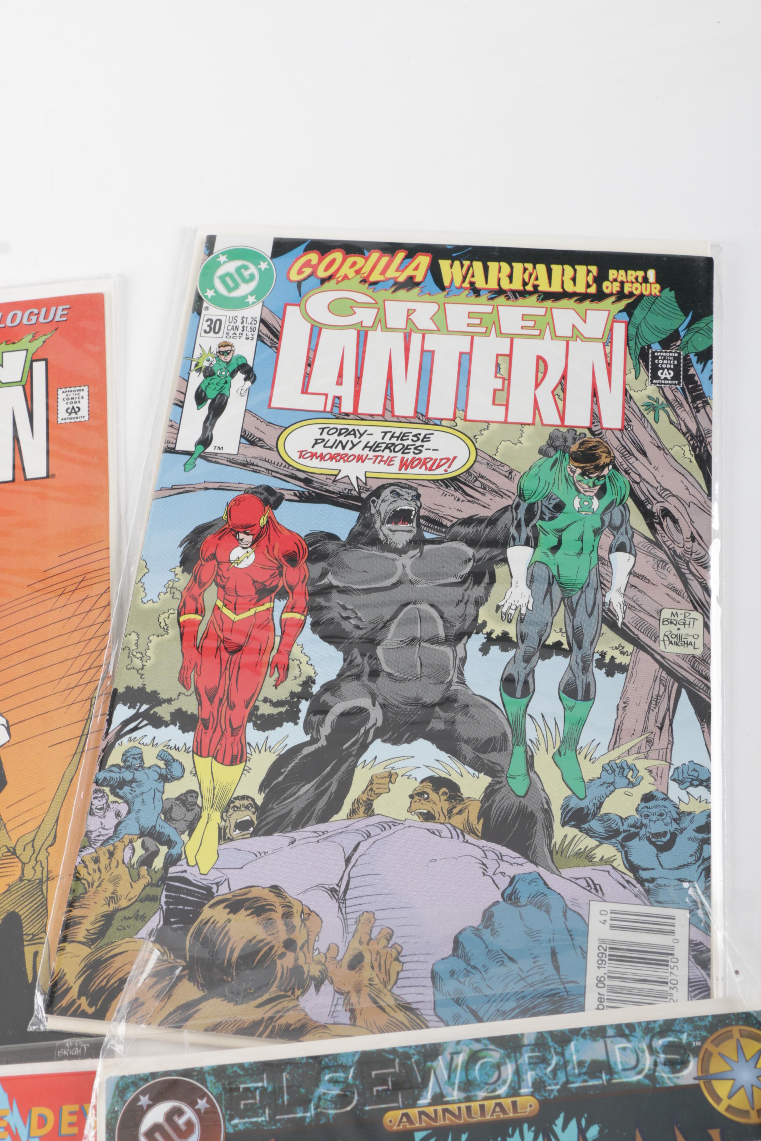 Ten Modern Age Comic Books Including "Green Lantern" and "Daredevil"
