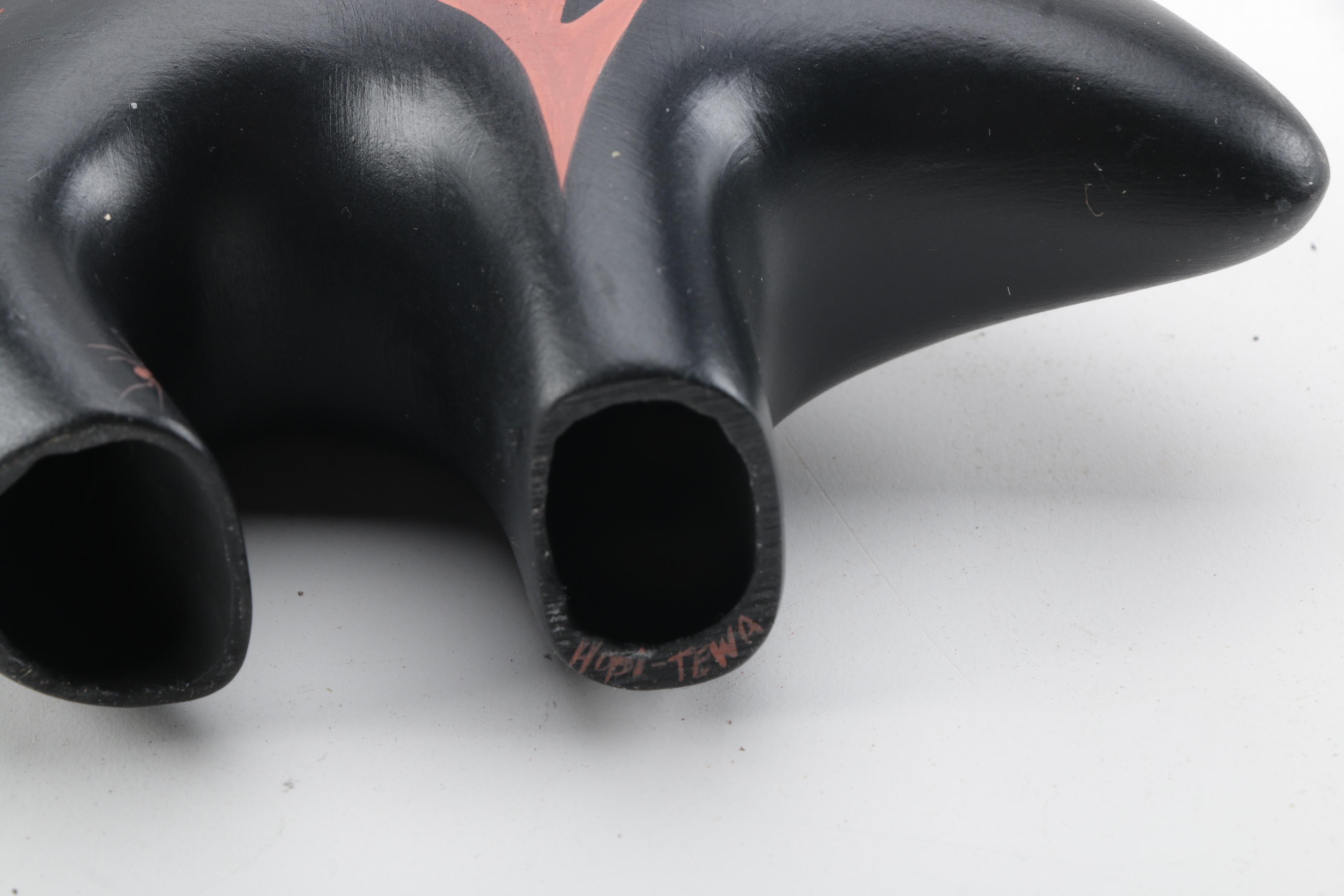 Cochiti Pueblo Storyteller Doll and Hopi Tewa Fetish Bear