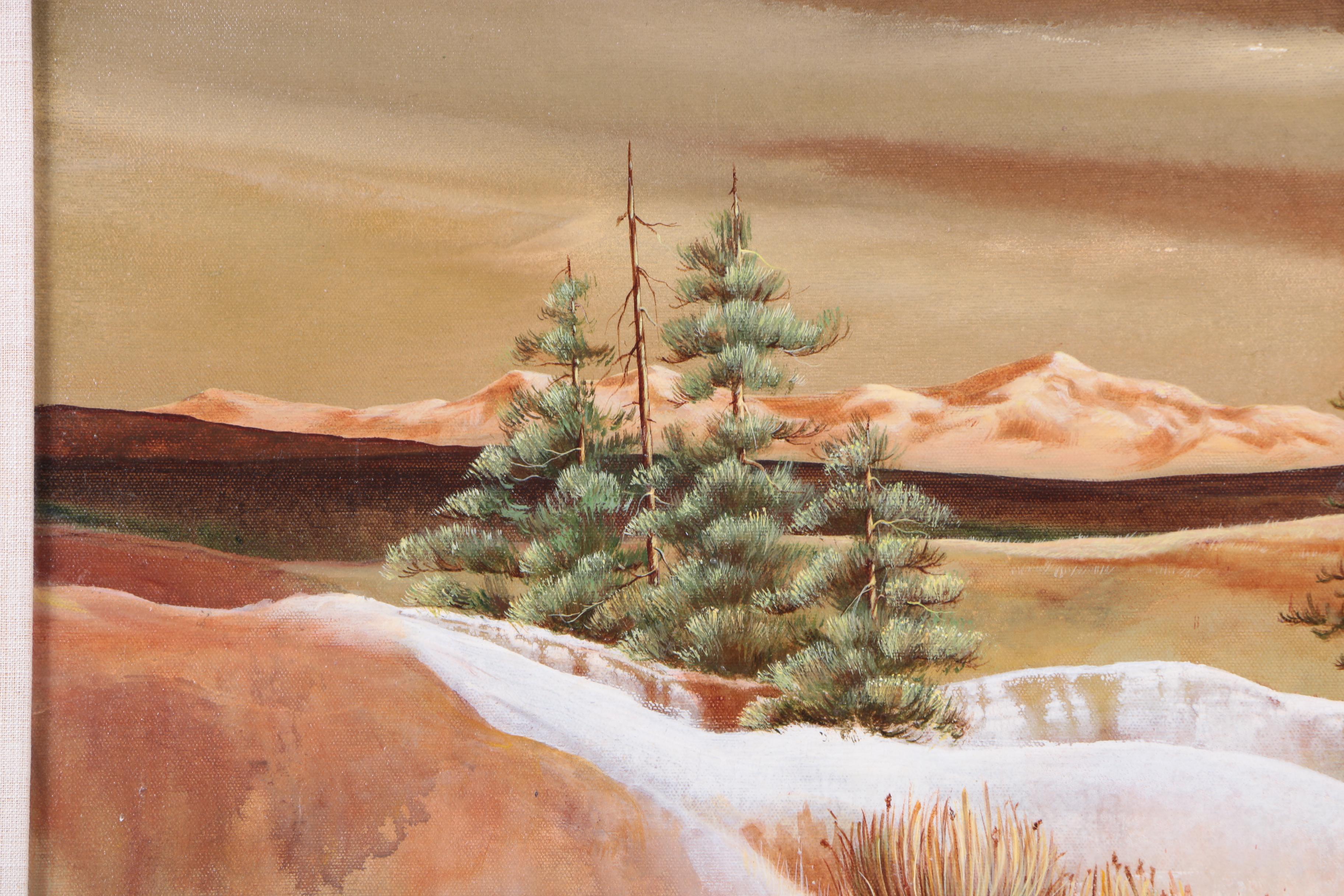 Sarah L. Lewis Acrylic Painting on Canvas "Autumn Remembered"