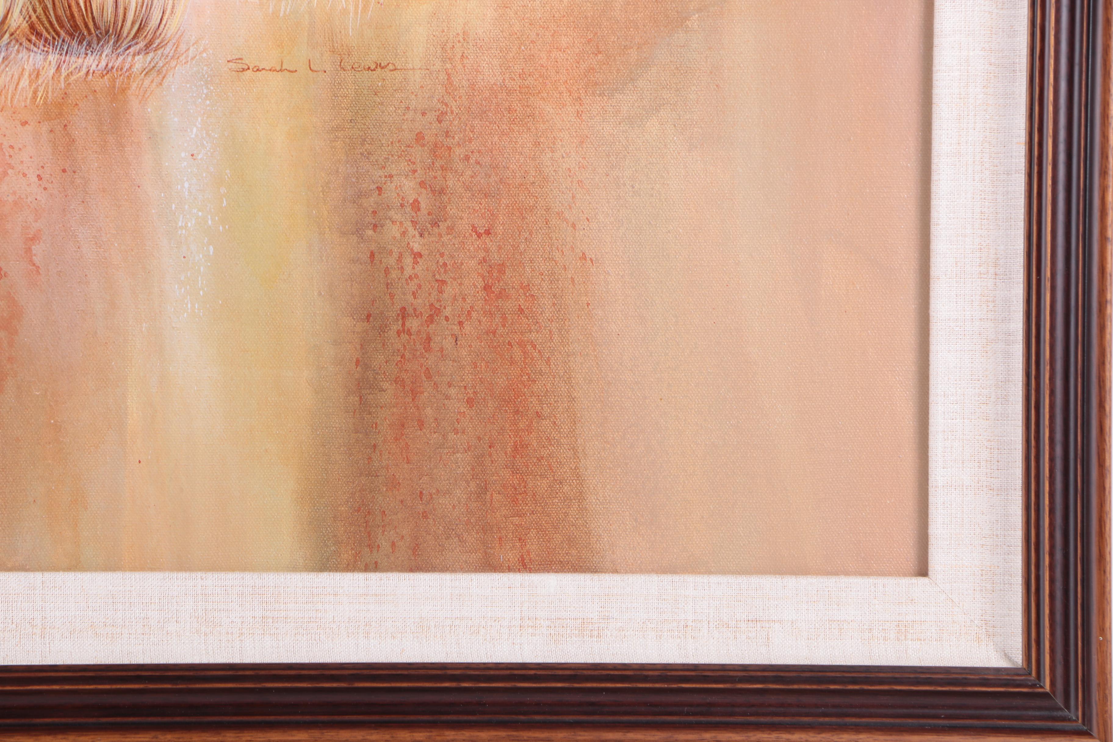 Sarah L. Lewis Acrylic Painting on Canvas "Autumn Remembered"