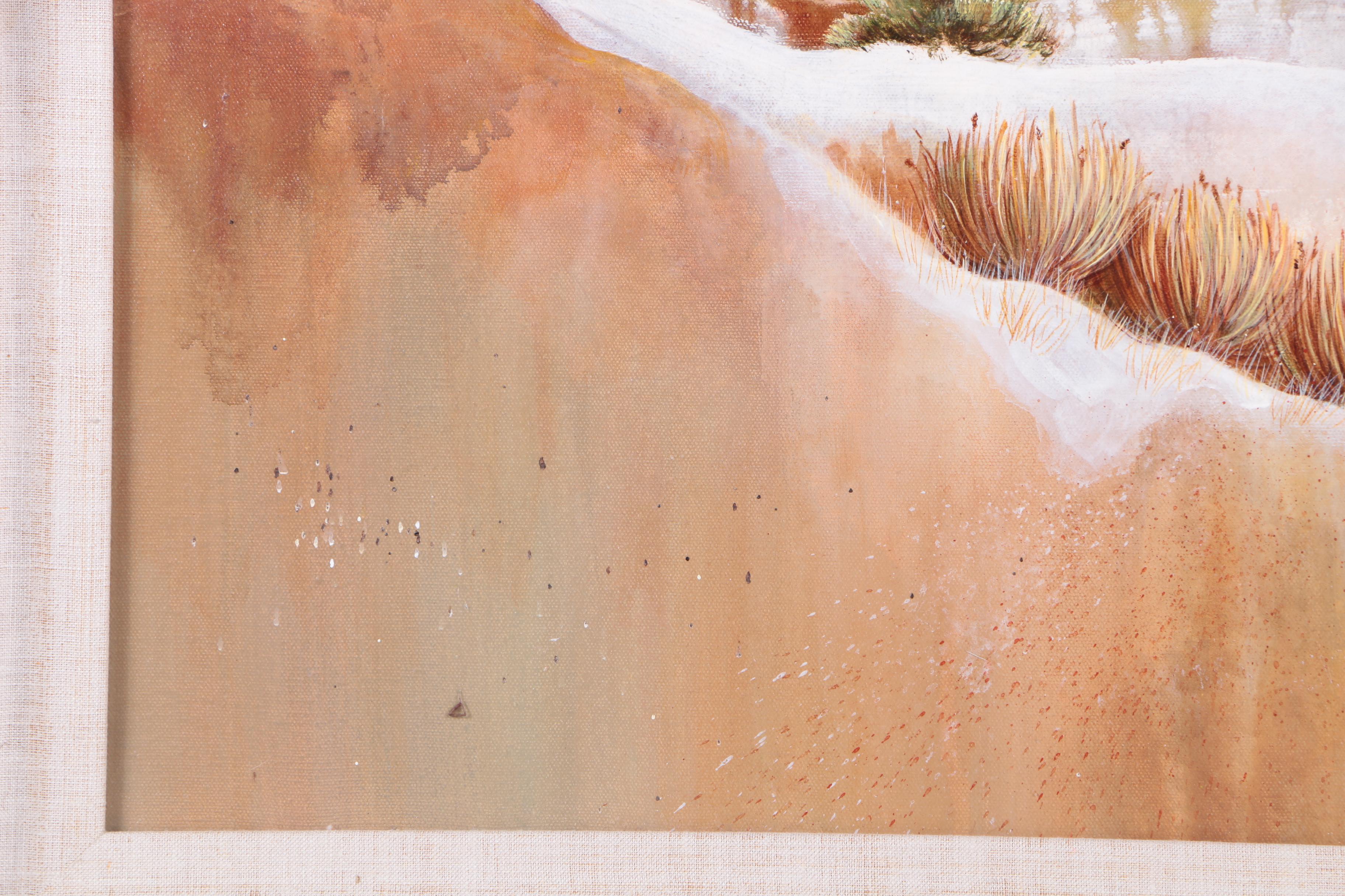 Sarah L. Lewis Acrylic Painting on Canvas "Autumn Remembered"