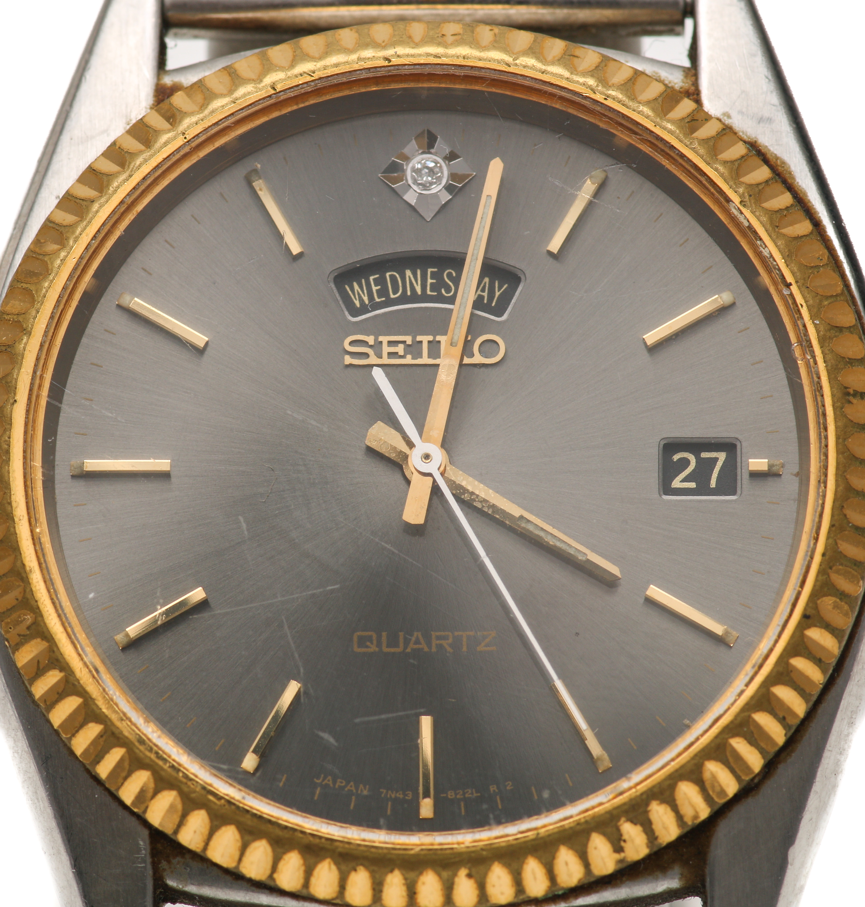 Seiko Two-Tone Diamond Watch