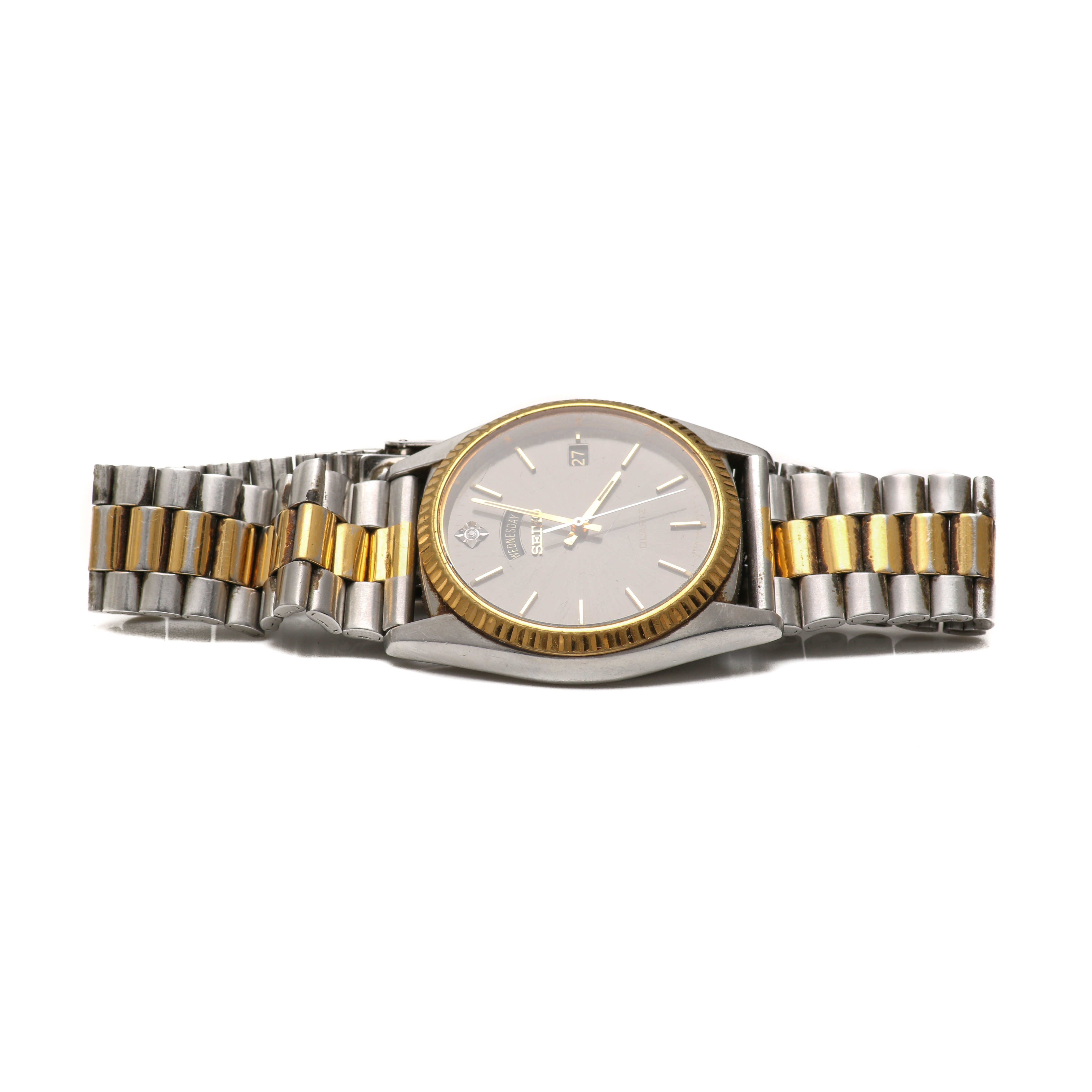 Seiko Two-Tone Diamond Watch