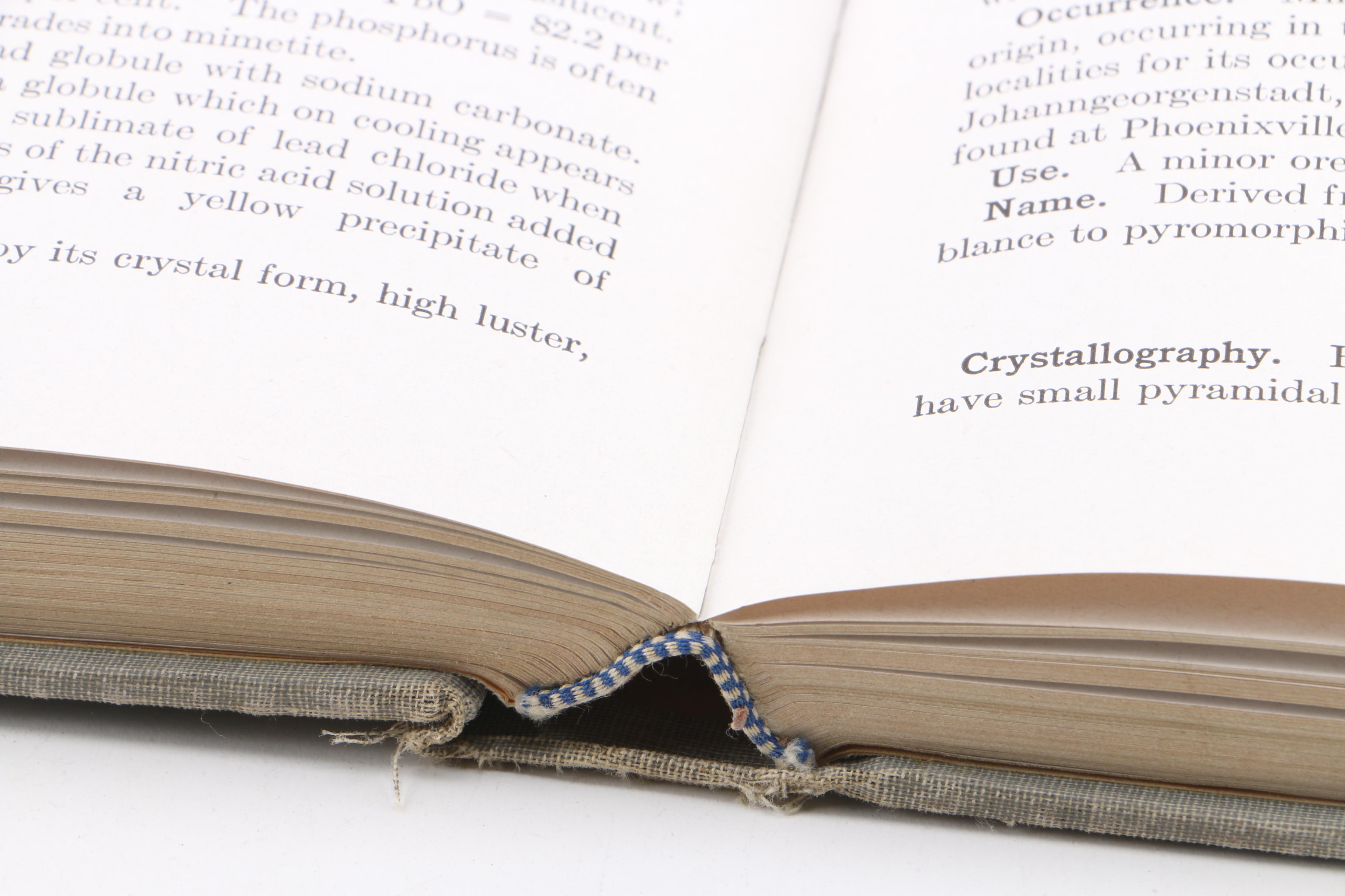 Assorted Books on Minerology Including "Dana's Manual of Minerology"