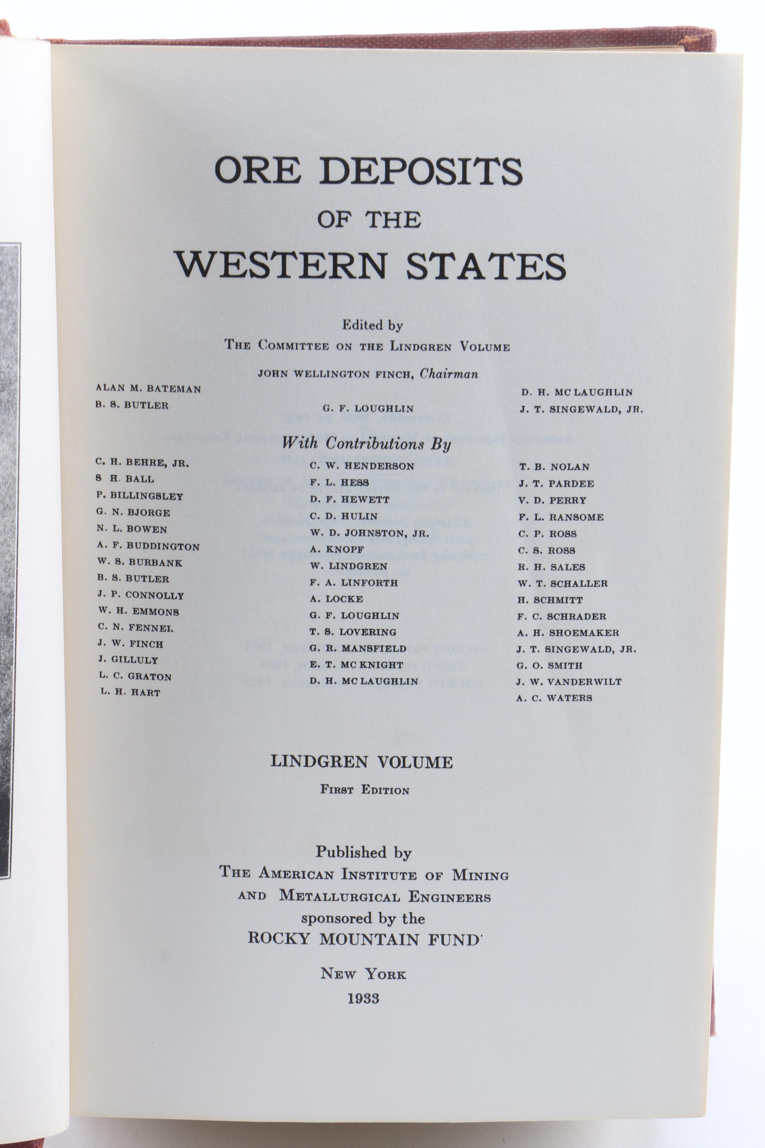 Assorted Books on Minerology Including "Dana's Manual of Minerology"