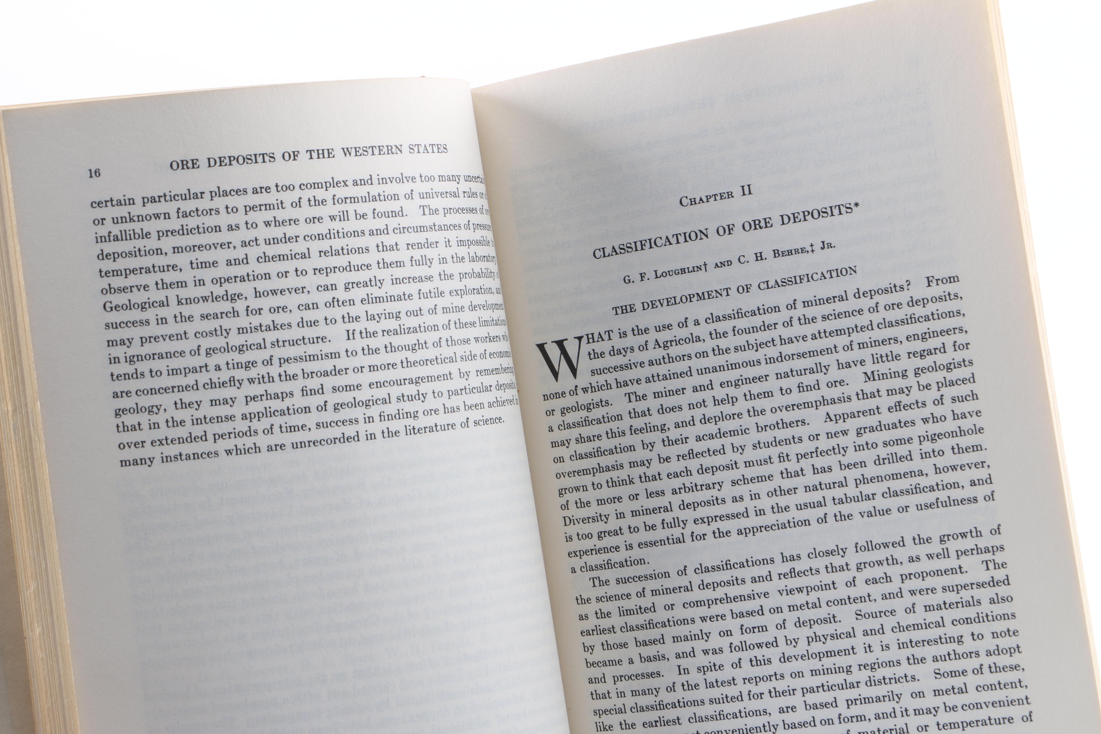 Assorted Books on Minerology Including "Dana's Manual of Minerology"