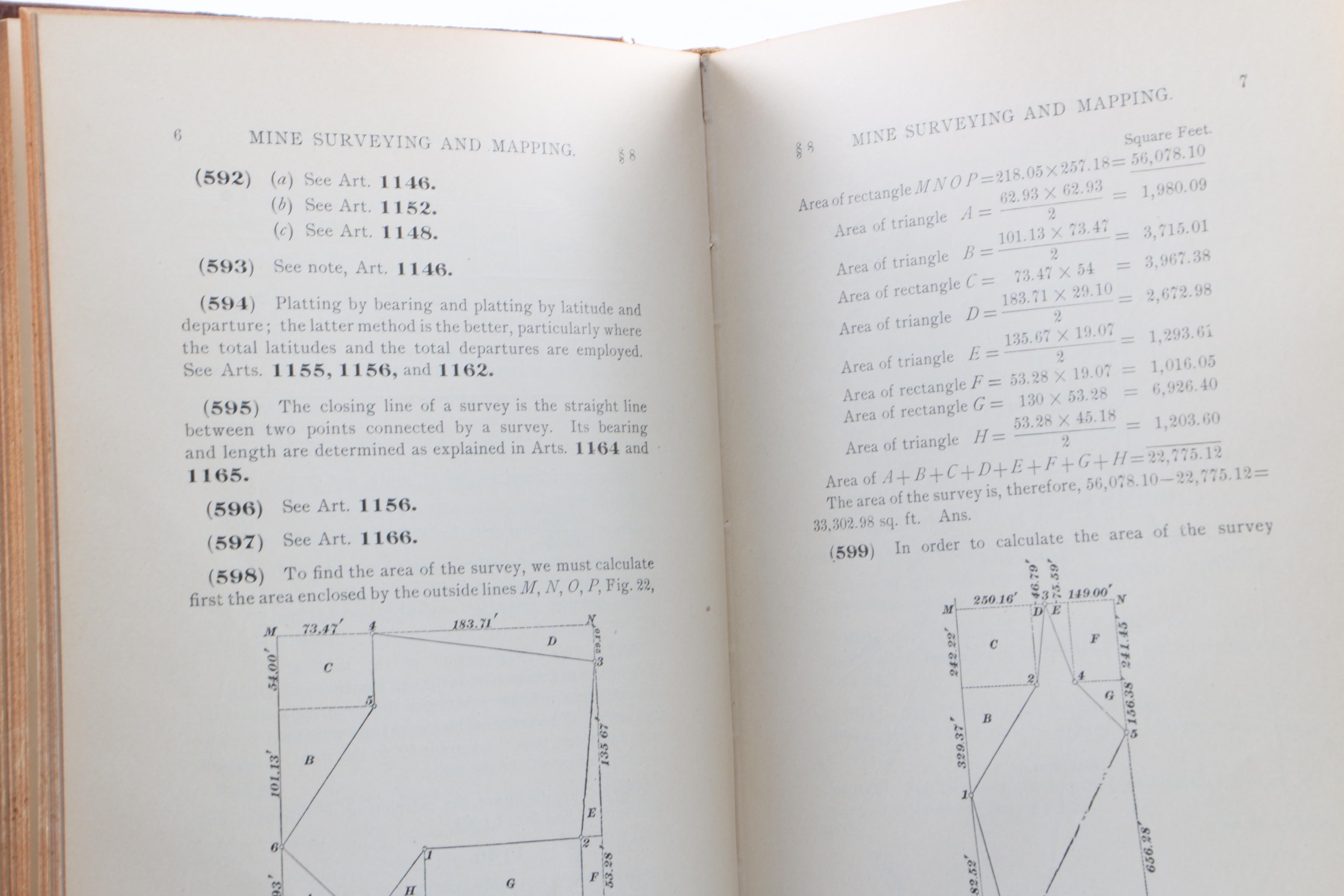 Assorted Books on Minerology Including "Dana's Manual of Minerology"