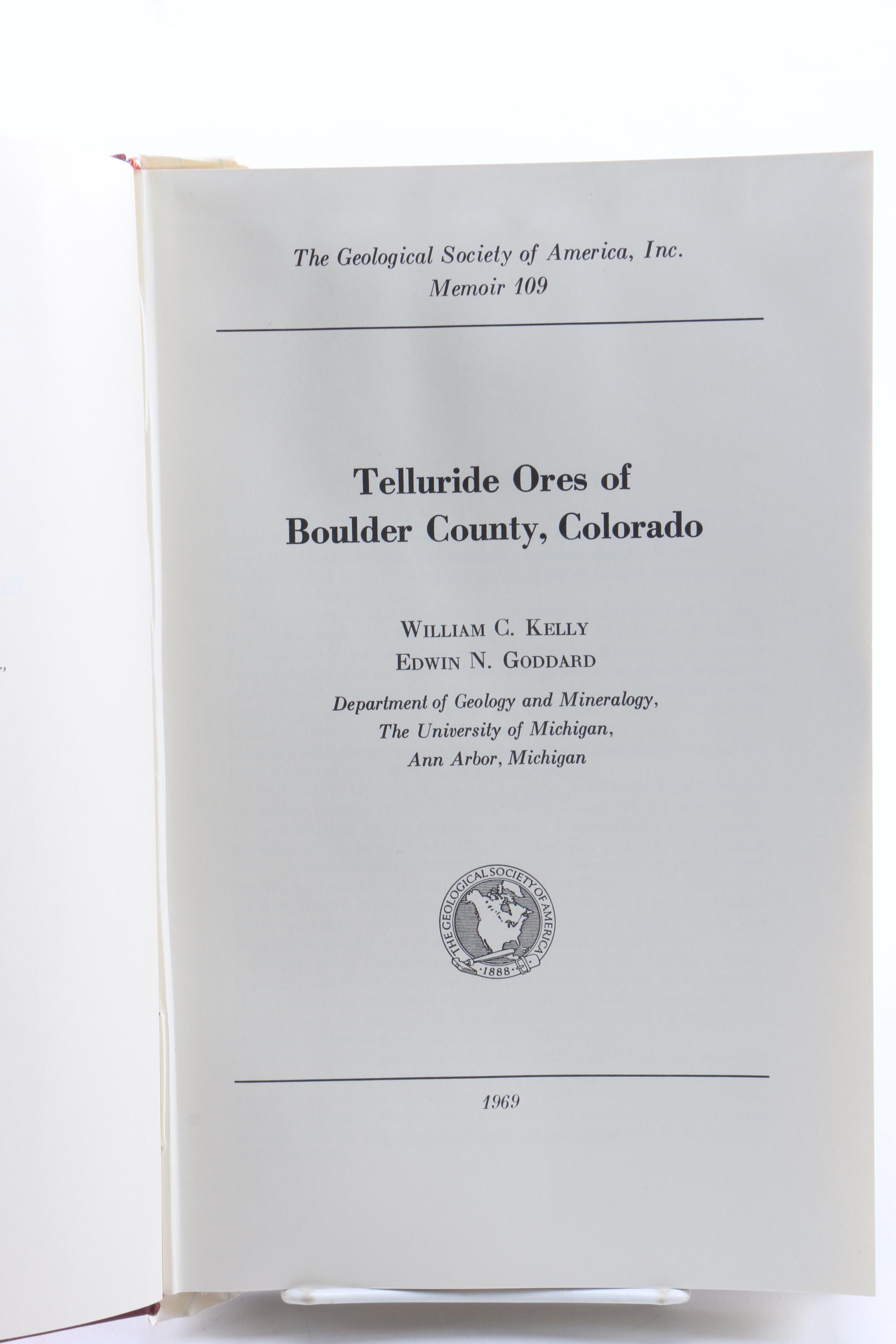 Assorted Books on Minerology Including "Dana's Manual of Minerology"