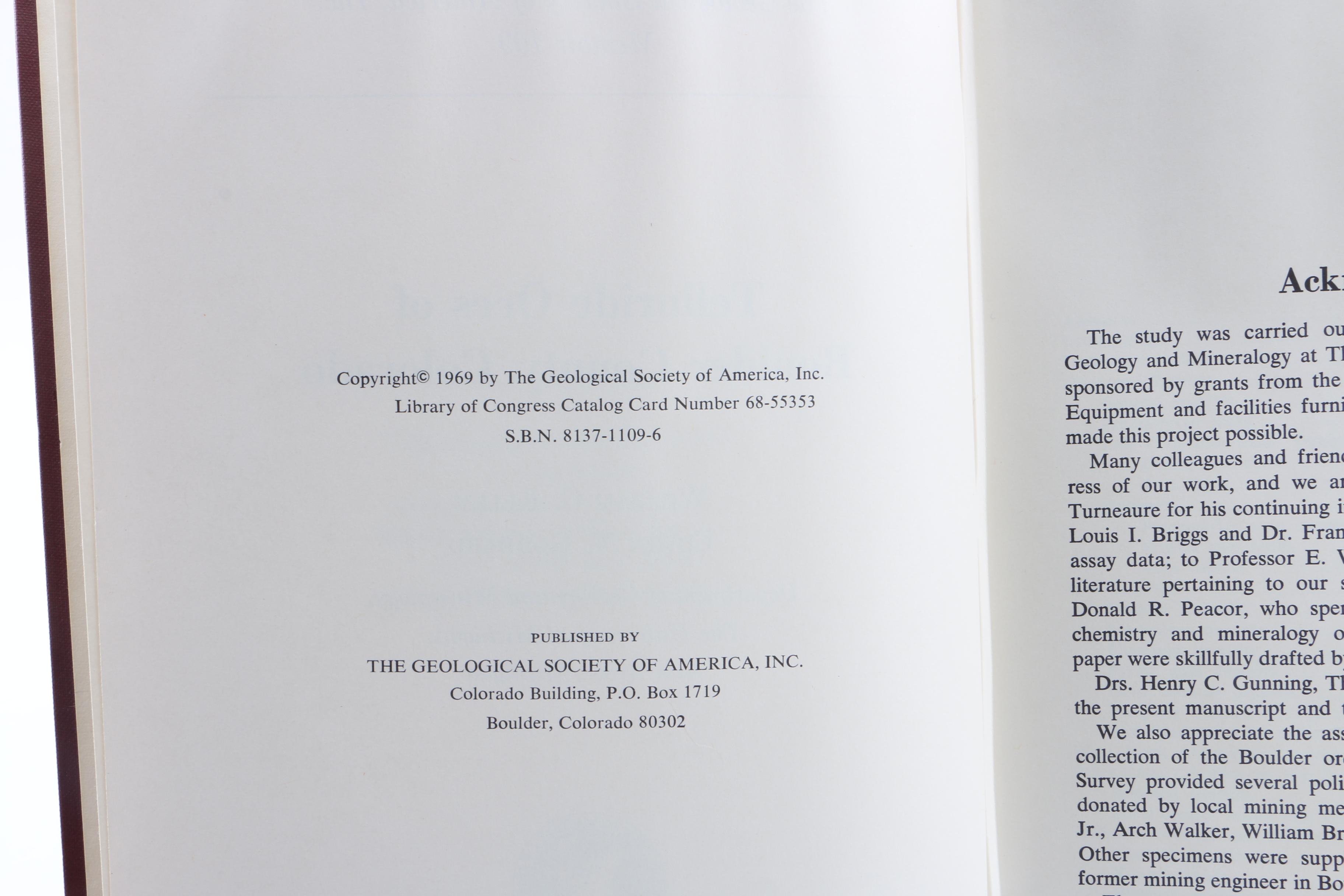 Assorted Books on Minerology Including "Dana's Manual of Minerology"