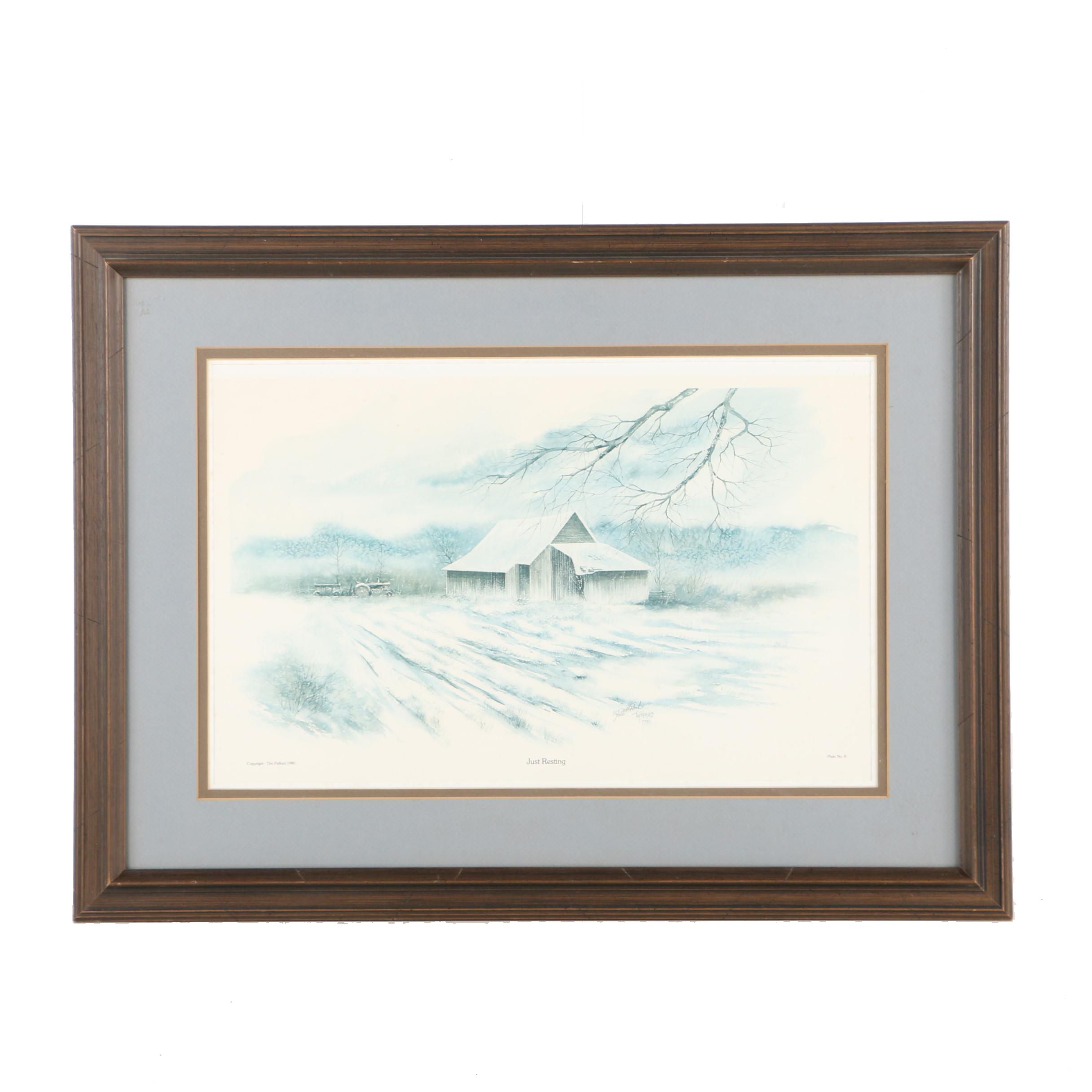 Tim Pafford Limited Edition Offset Lithograph "Just Resting"