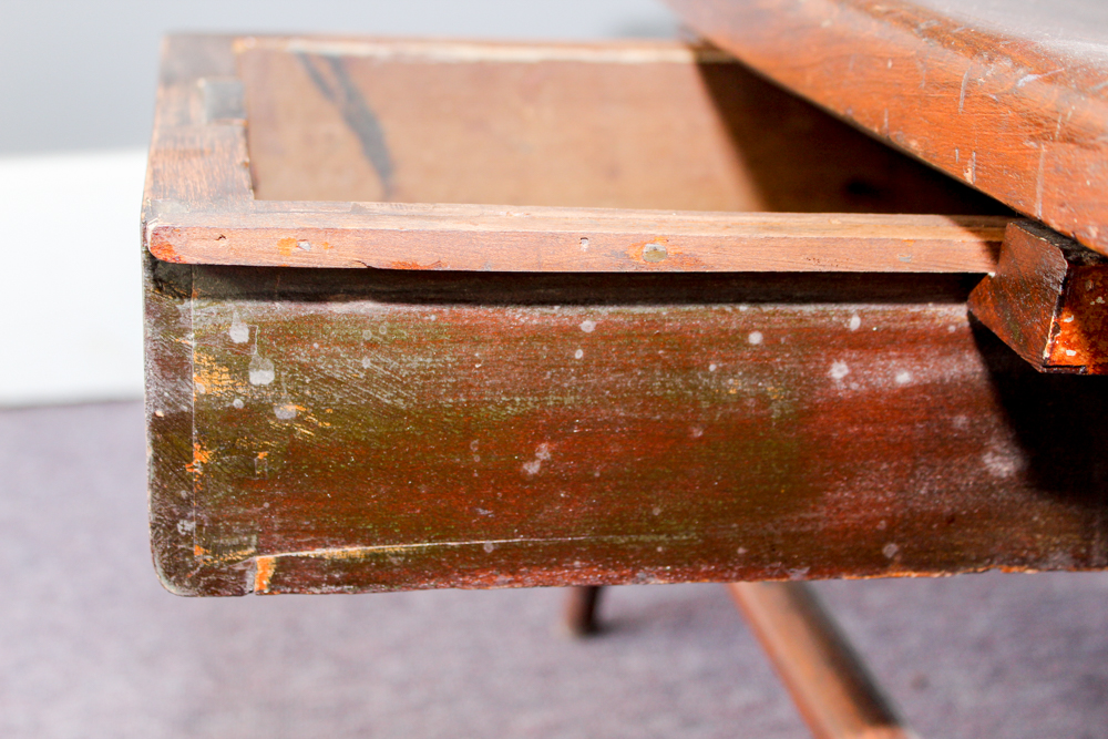 Antique Arrow Back Writing-Arm Chair