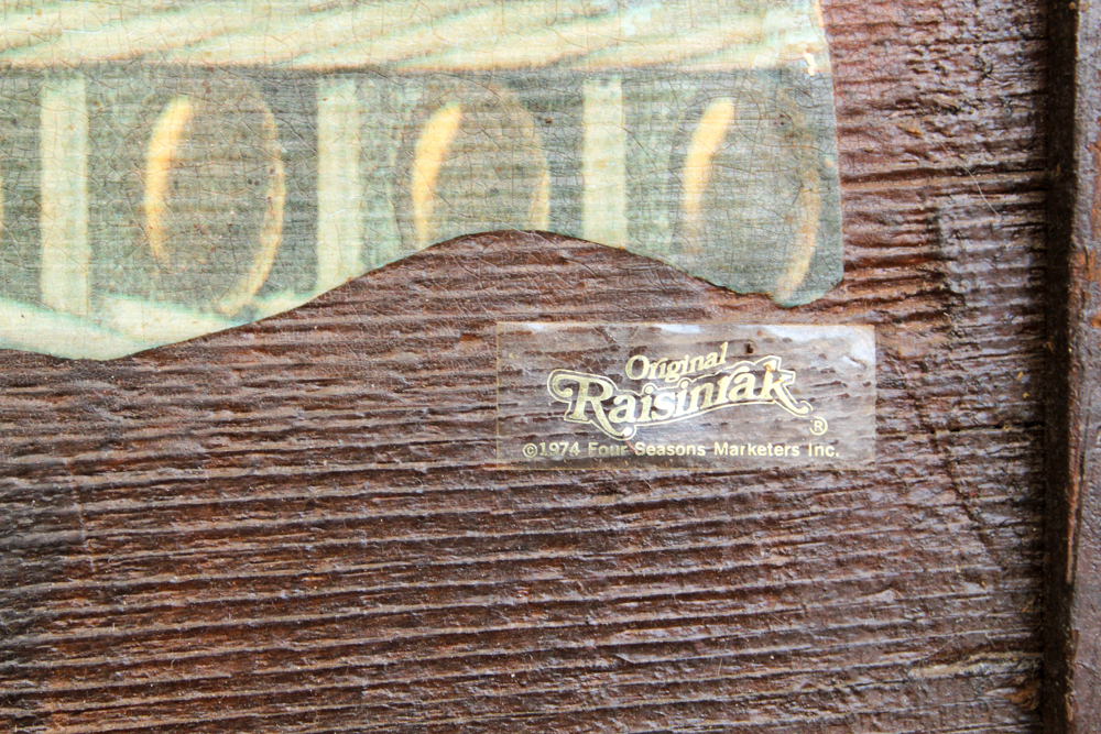 Vintage "Original Raisinrak" Coca-Cola Decor