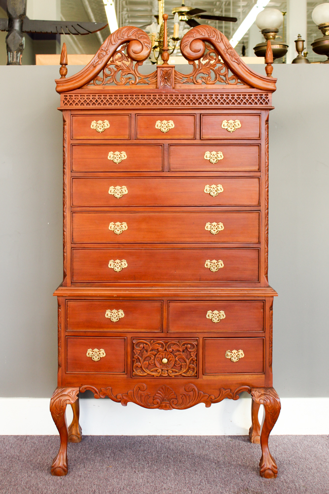Chippendale Style Mahogany Highboy