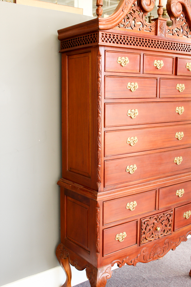 Chippendale Style Mahogany Highboy