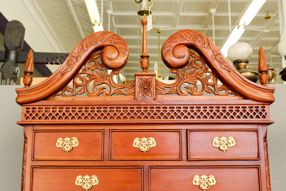 Chippendale Style Mahogany Highboy
