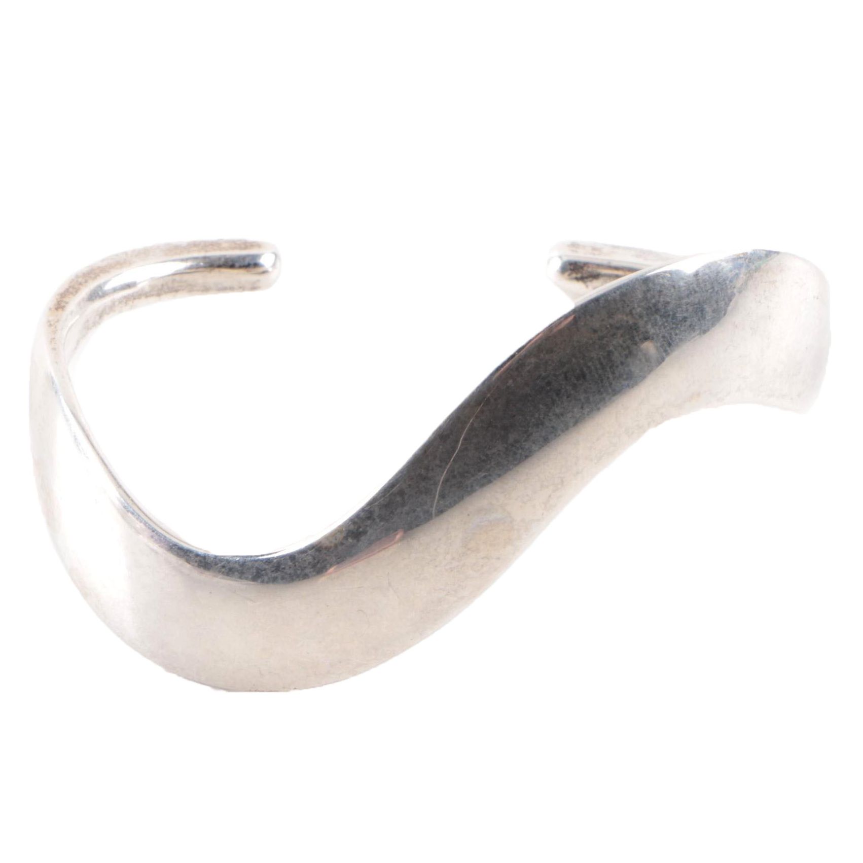 Modernist Hayner Sterling Silver Cuff Bracelet