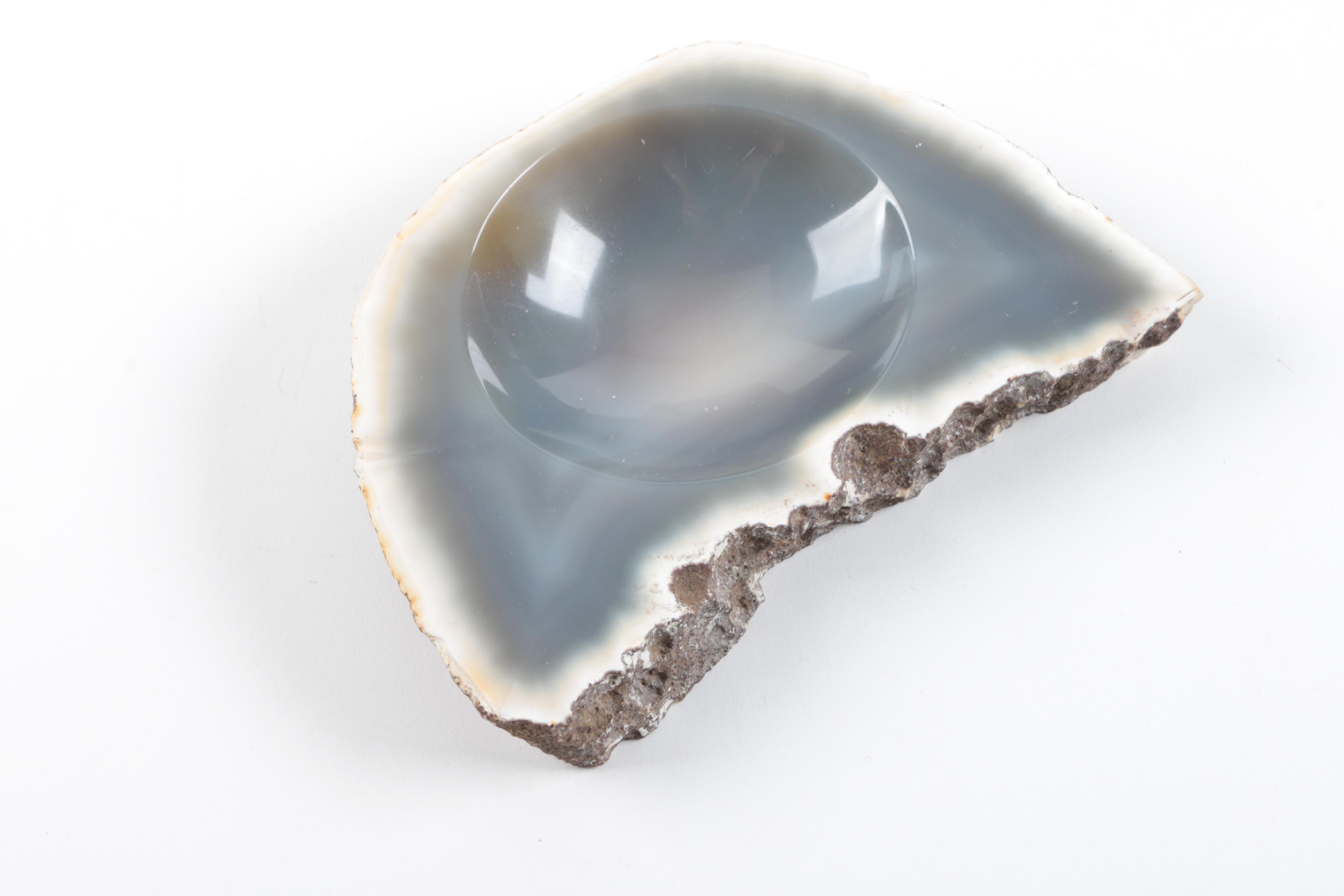 Bottle Stoppers, Glassware, and Stone Ash Receiver