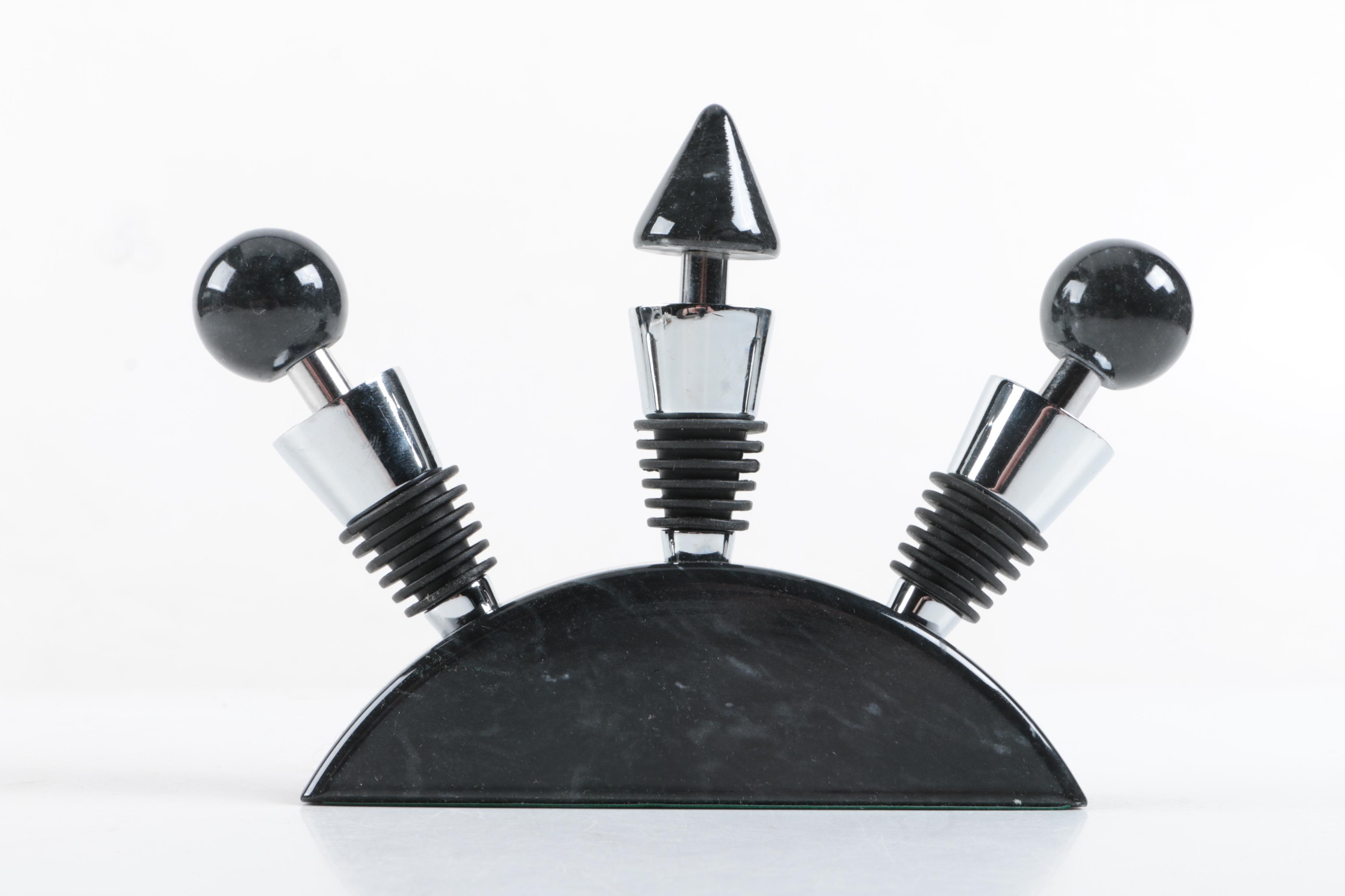 Bottle Stoppers, Glassware, and Stone Ash Receiver